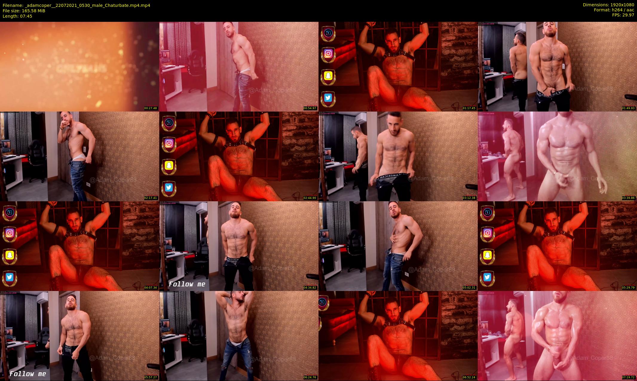 _adamcoper_ — 8 minute Chaturbate male cam show recording, 1080p, Jul 22, 2021