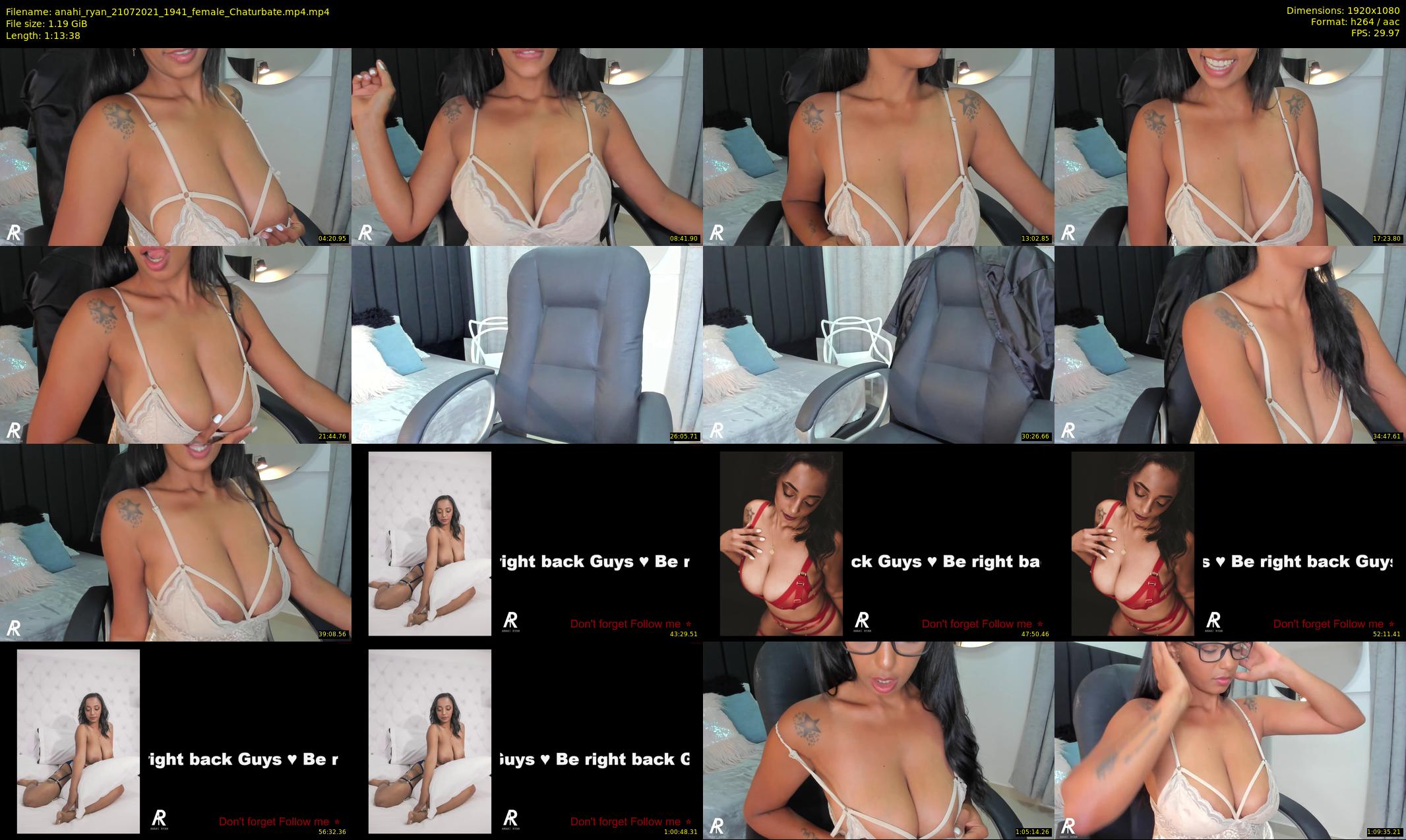 anahi_ryan — 74 minute Chaturbate female cam show recording, 1080p, Jul 21, 2021