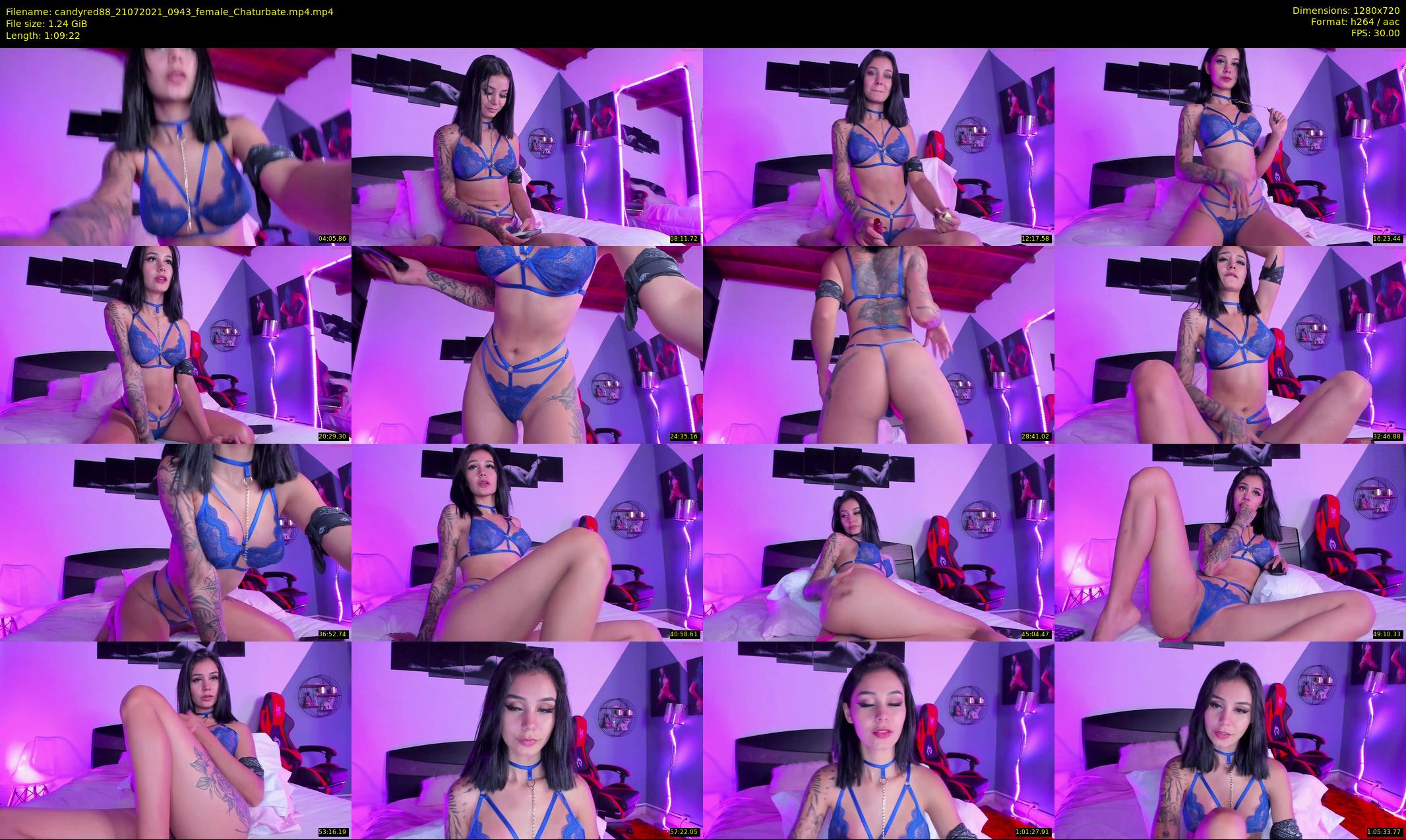 candyred88 — 70 minute Chaturbate female cam show recording, 720p, Jul 21, 2021
