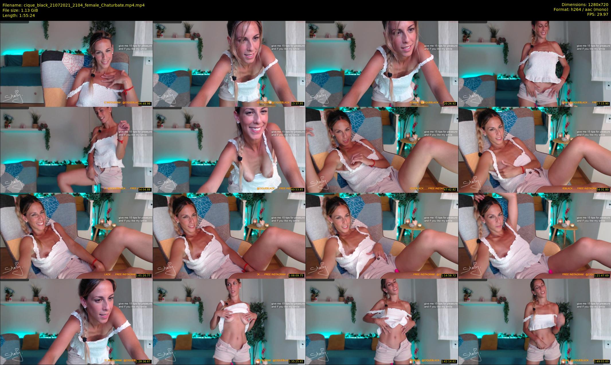 cique_black — 116 minute Chaturbate female cam show recording, 720p, Jul 21, 2021