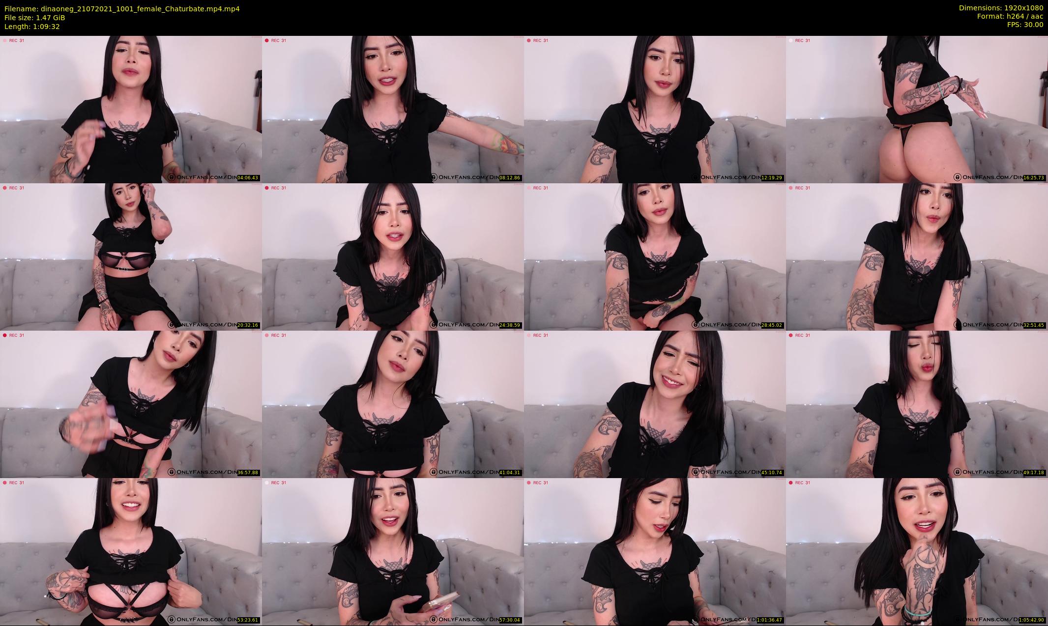 dinaoneg — 70 minute Chaturbate female cam show recording, 1080p, Jul 21, 2021