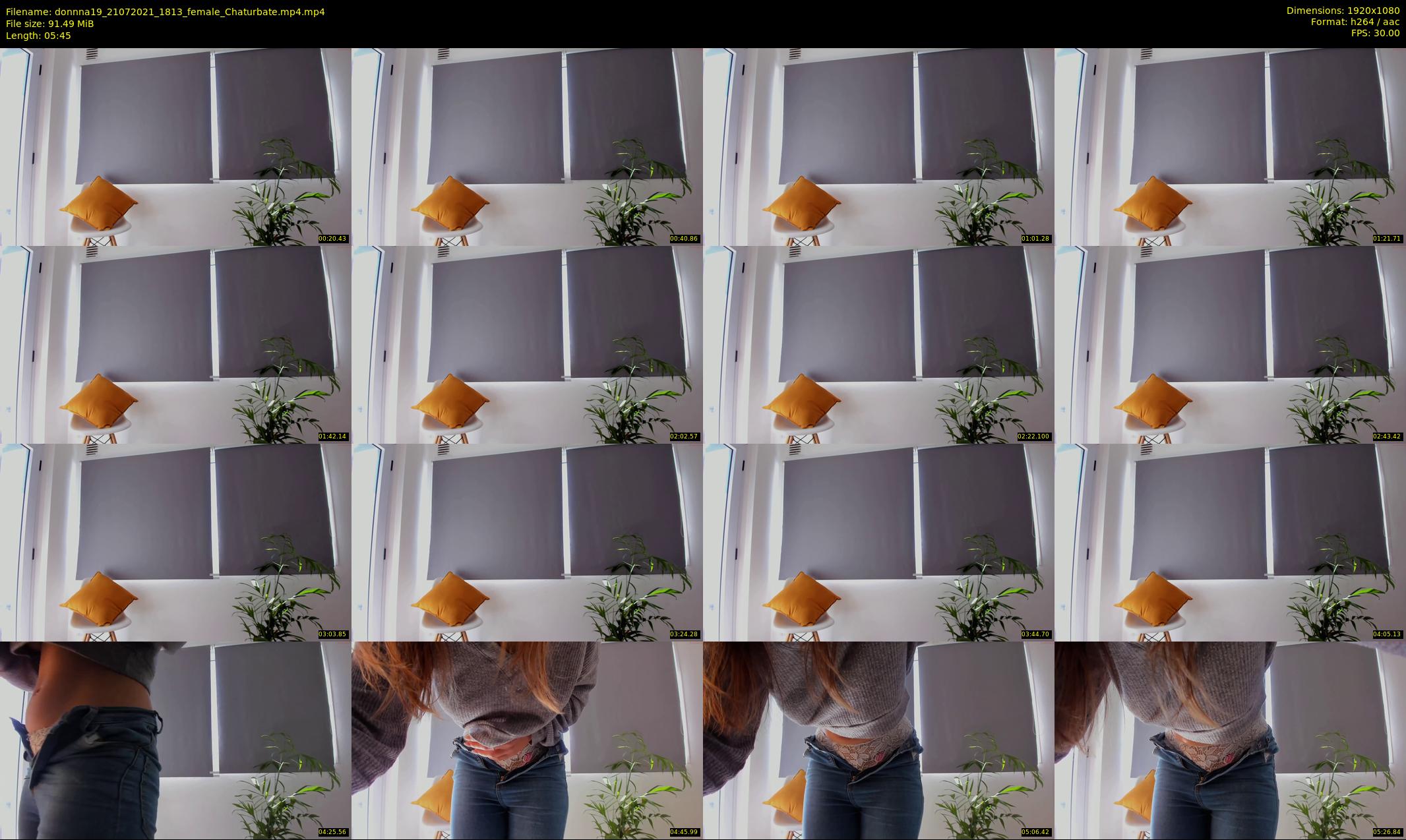 donnna19 — 6 minute Chaturbate female cam show recording, 1080p, Jul 21, 2021