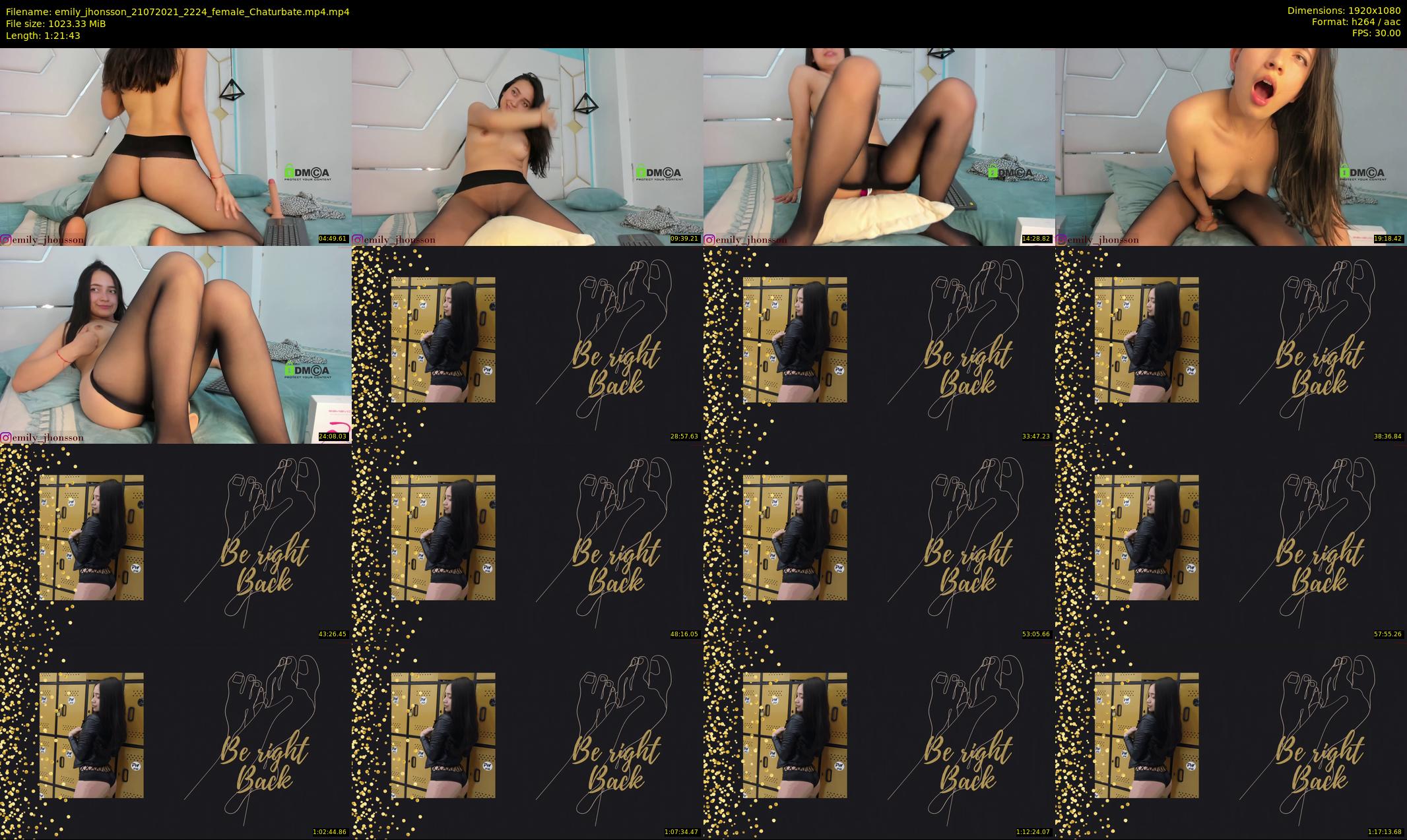 emily_jhonsson — 82 minute Chaturbate female cam show recording, 1080p, Jul 21, 2021