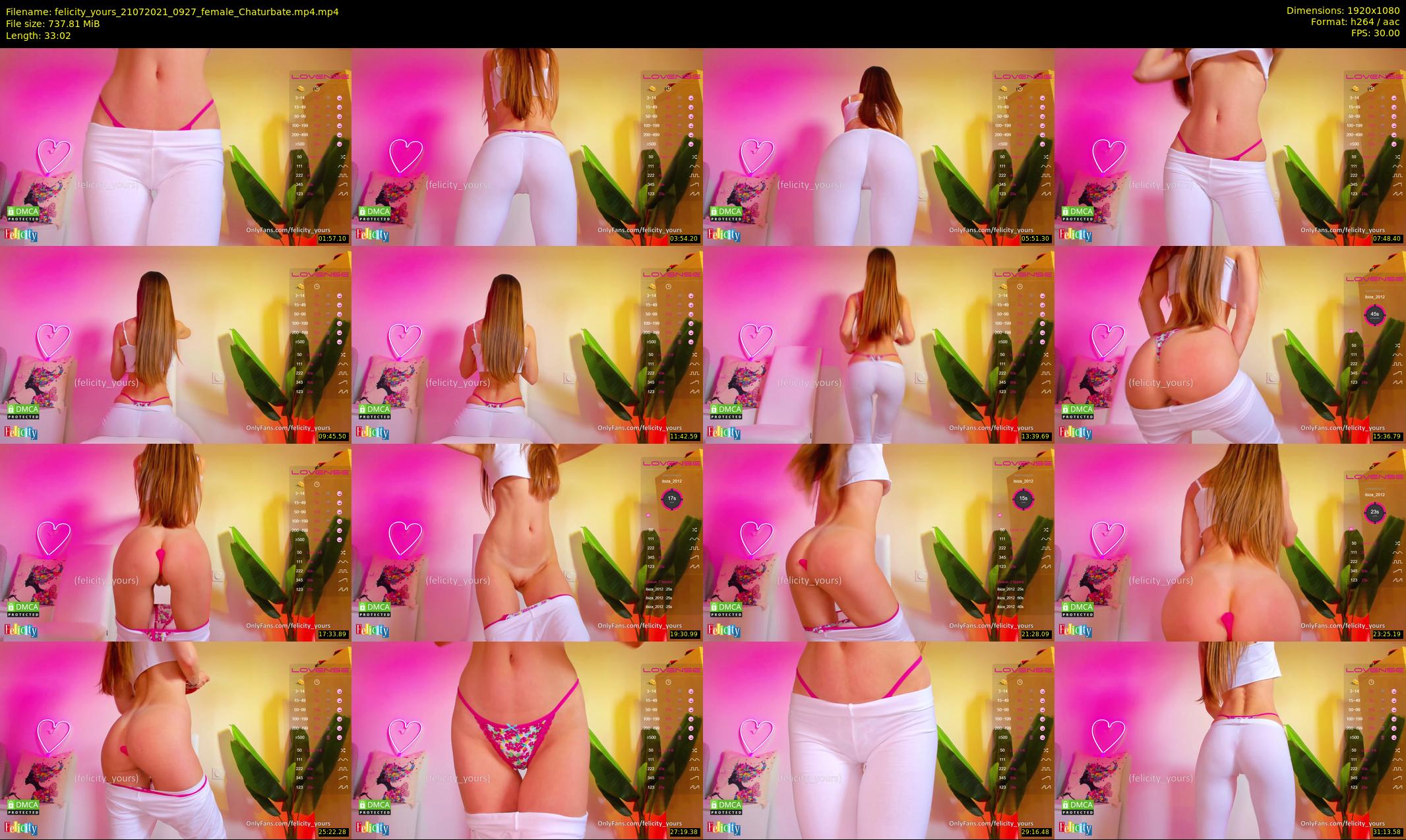 felicity_yours — 34 minute Chaturbate female cam show recording, 1080p, Jul 21, 2021