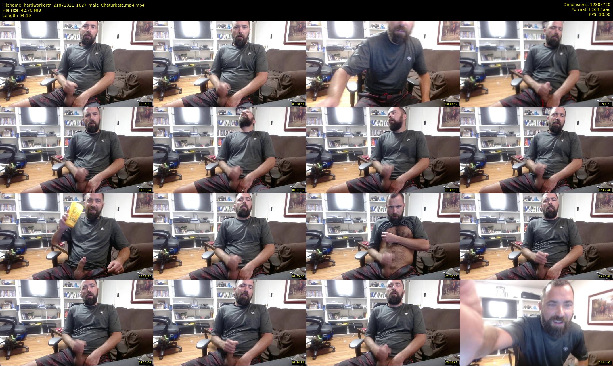 hardworkertn — 5 minute Chaturbate male cam show recording, 720p, Jul 21, 2021