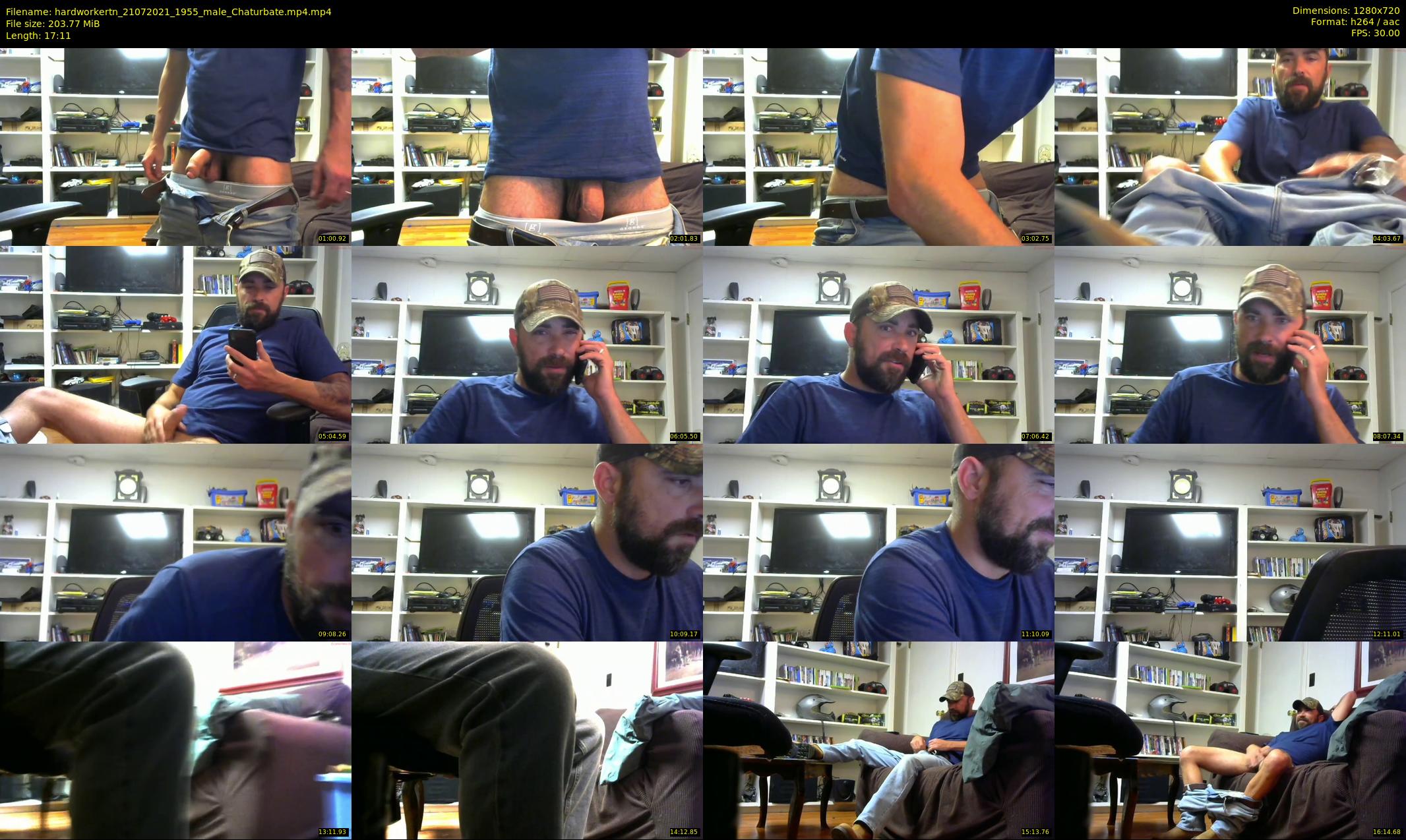 hardworkertn — 18 minute Chaturbate male cam show recording, 720p, Jul 21, 2021