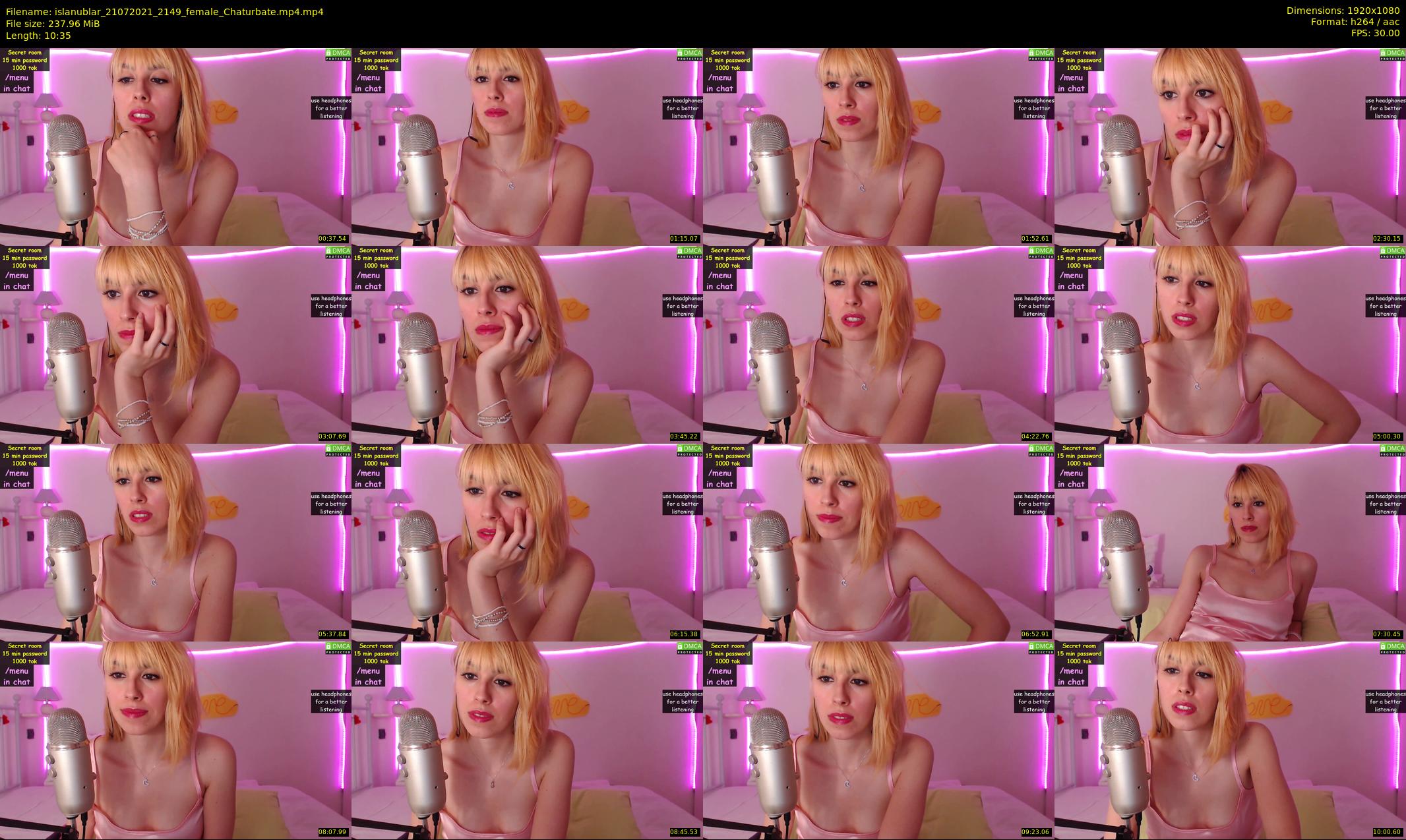 islanublar — 11 minute Chaturbate female cam show recording, 1080p, Jul 21, 2021