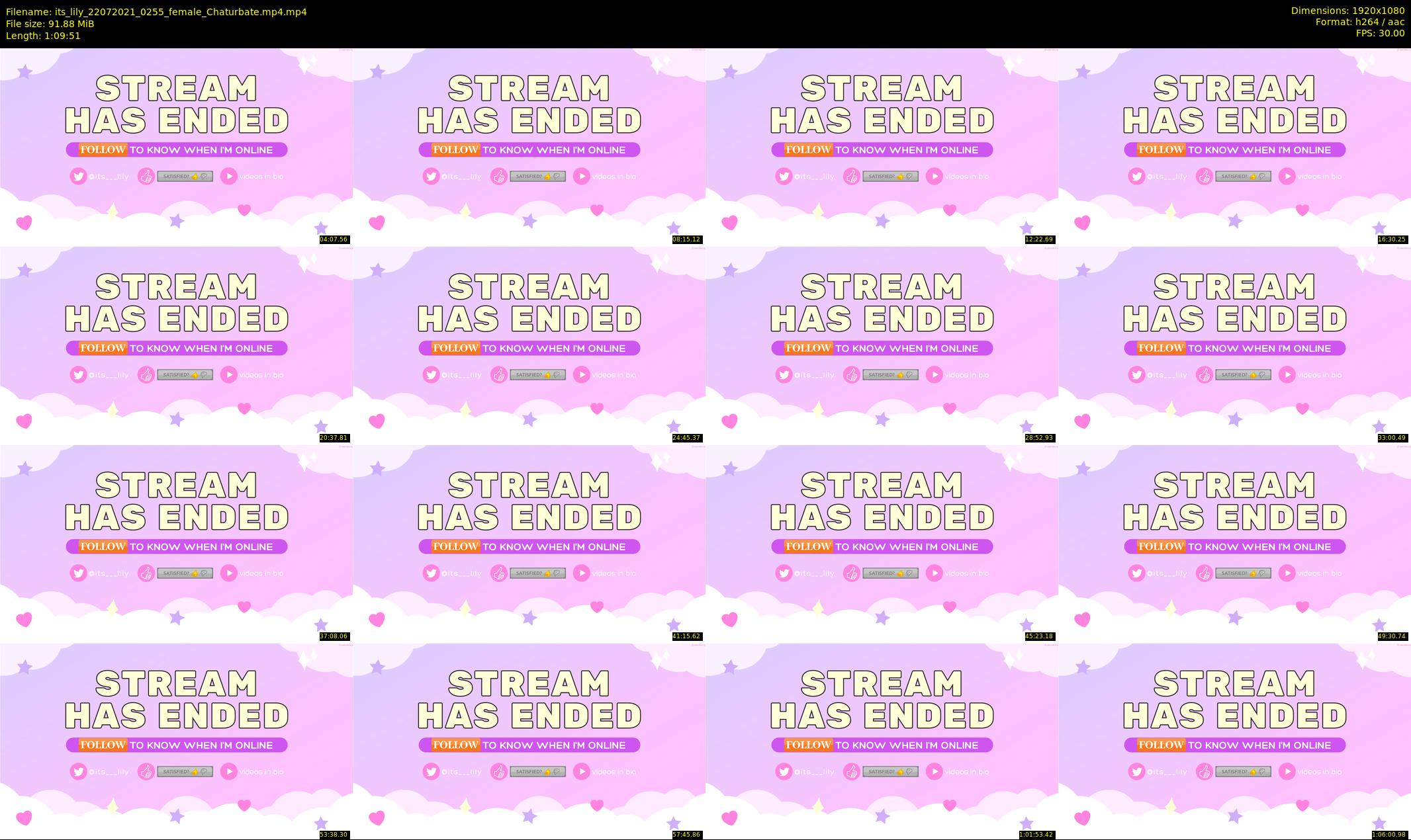 its_lily — 70 minute Chaturbate female cam show recording, 1080p, Jul 22, 2021