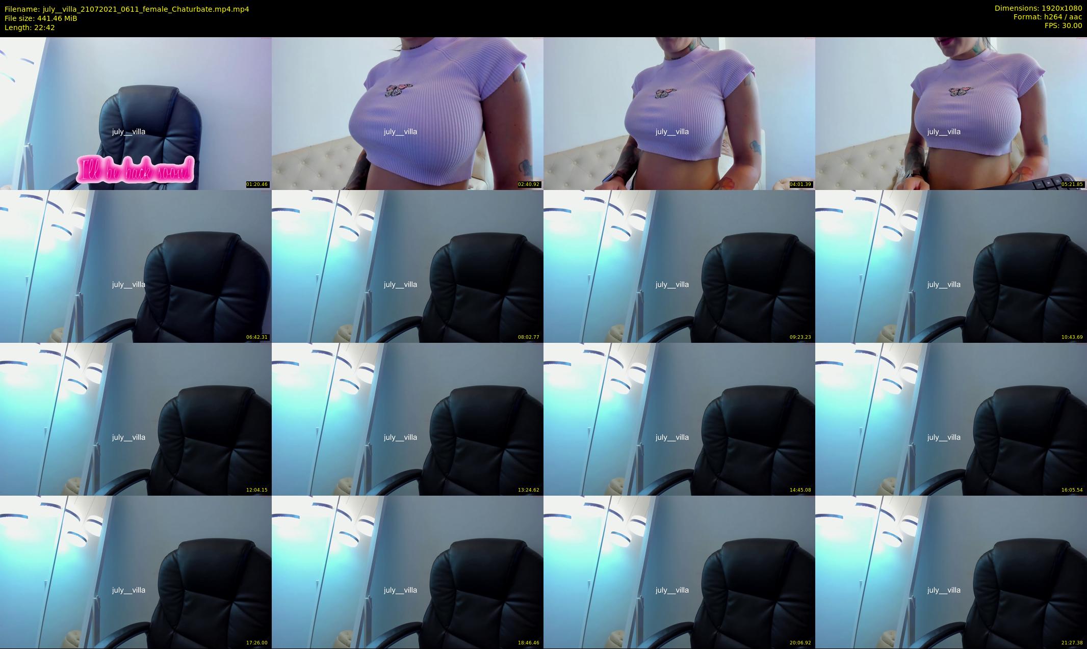 july__villa — 23 minute Chaturbate female cam show recording, 1080p, Jul 21, 2021