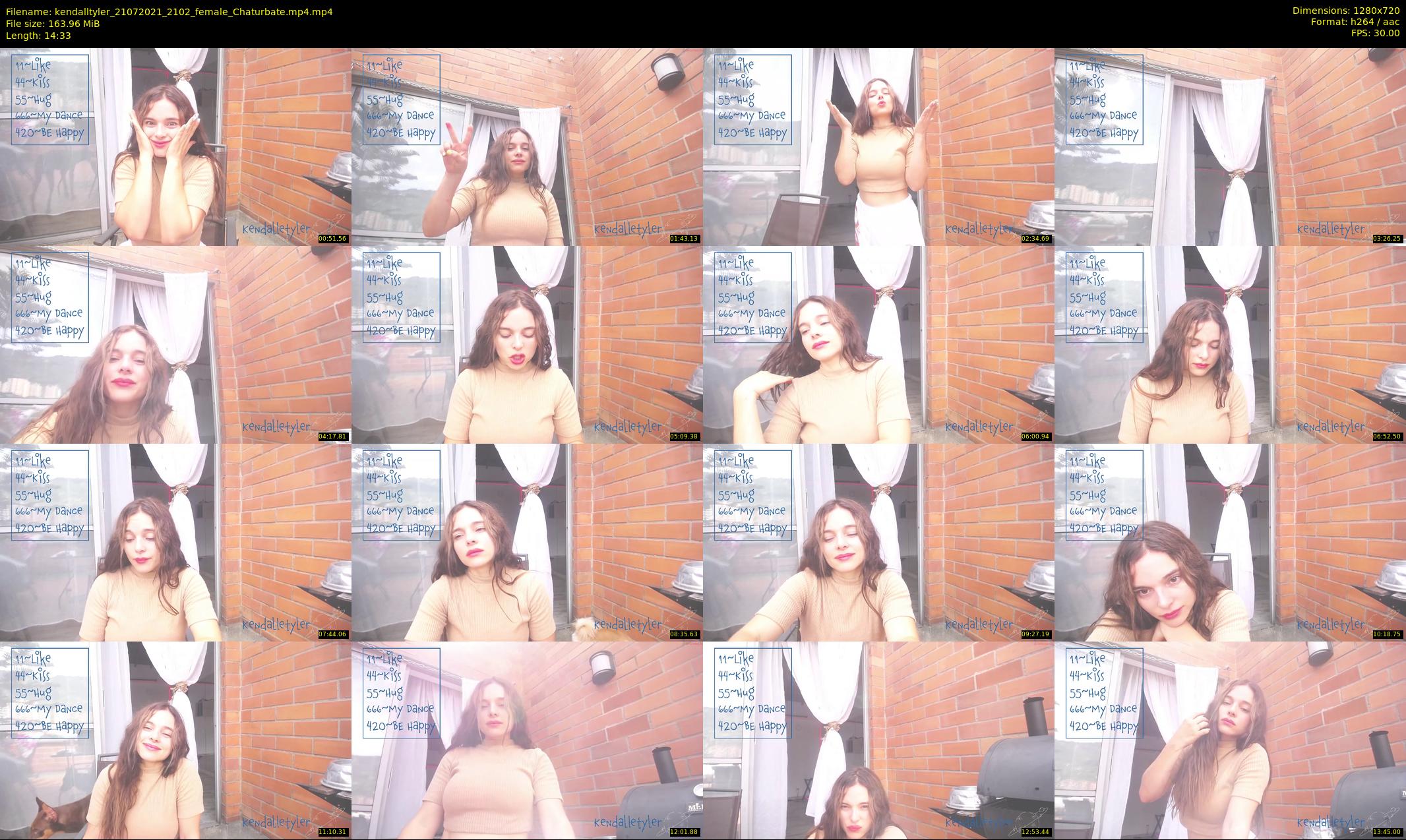 kendalltyler — 15 minute Chaturbate female cam show recording, 720p, Jul 21, 2021