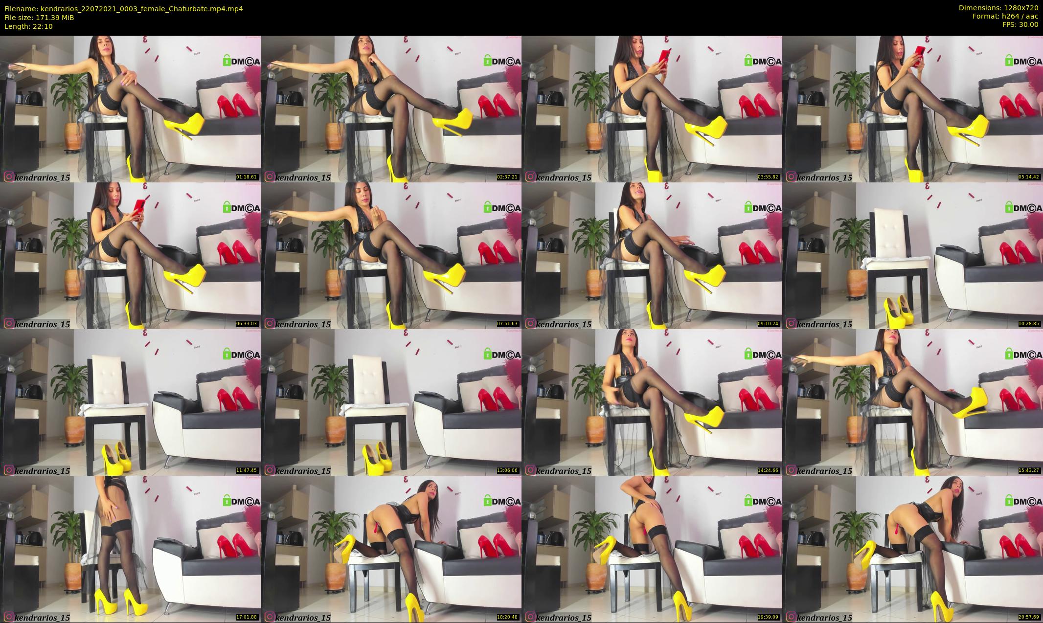 kendrarios — 23 minute Chaturbate female cam show recording, 720p, Jul 22, 2021