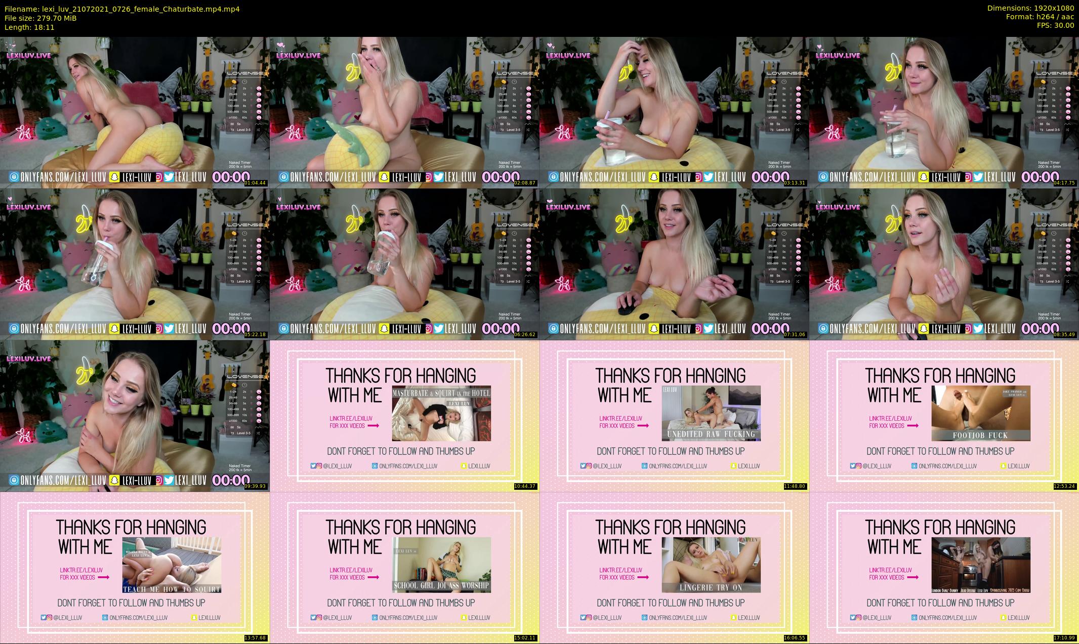 lexi_luv — 19 minute Chaturbate female cam show recording, 1080p, Jul 21, 2021