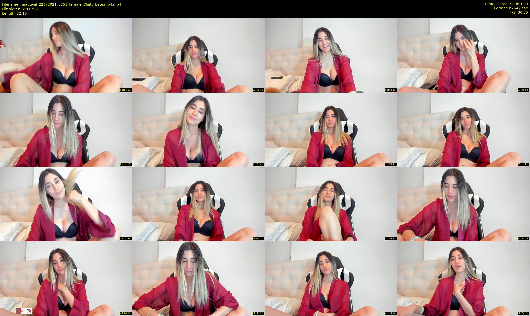miaduval — 33 minute Chaturbate female cam show recording, 1080p, Jul 22, 2021