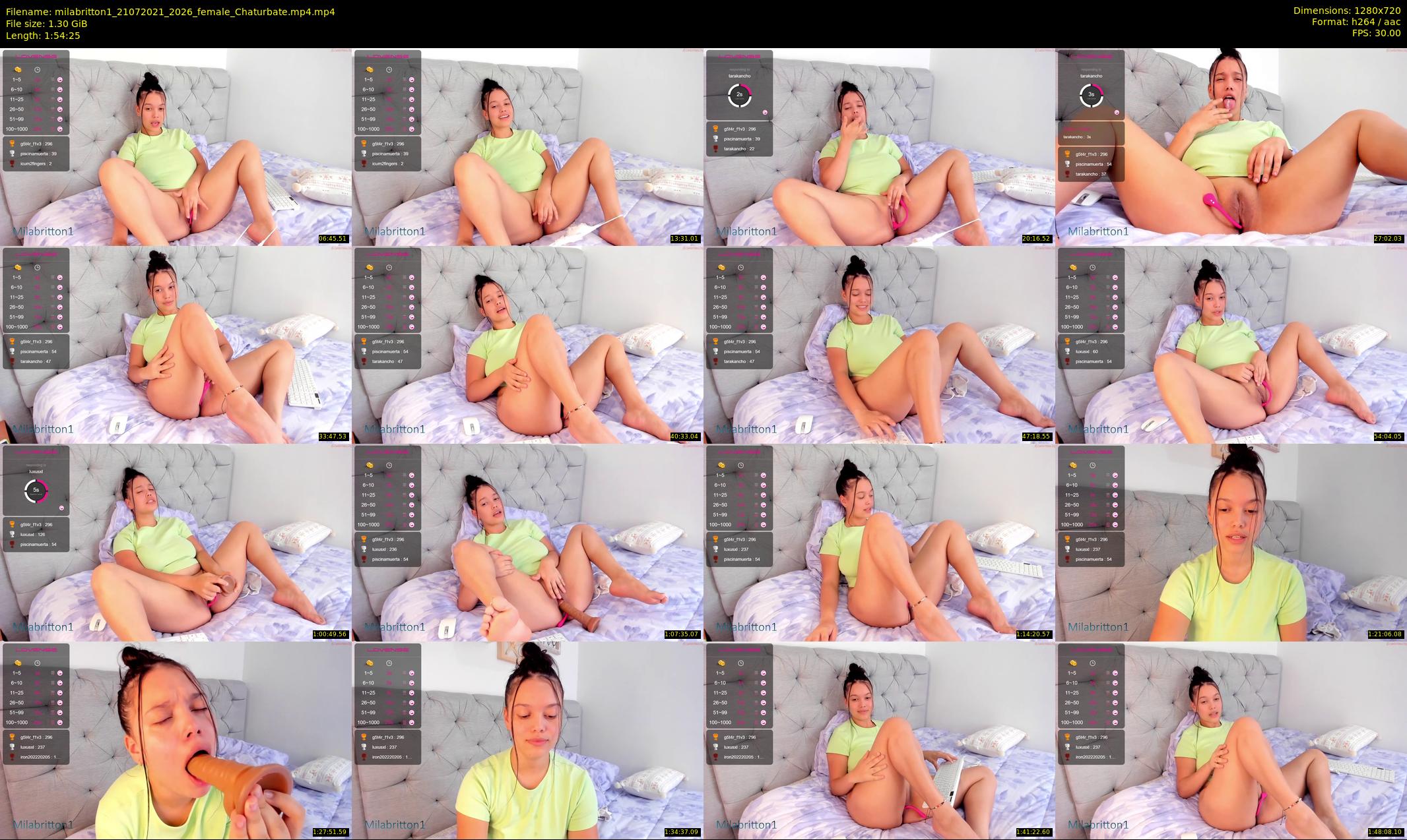 milabritton1 — 115 minute Chaturbate female cam show recording, 720p, Jul 21, 2021