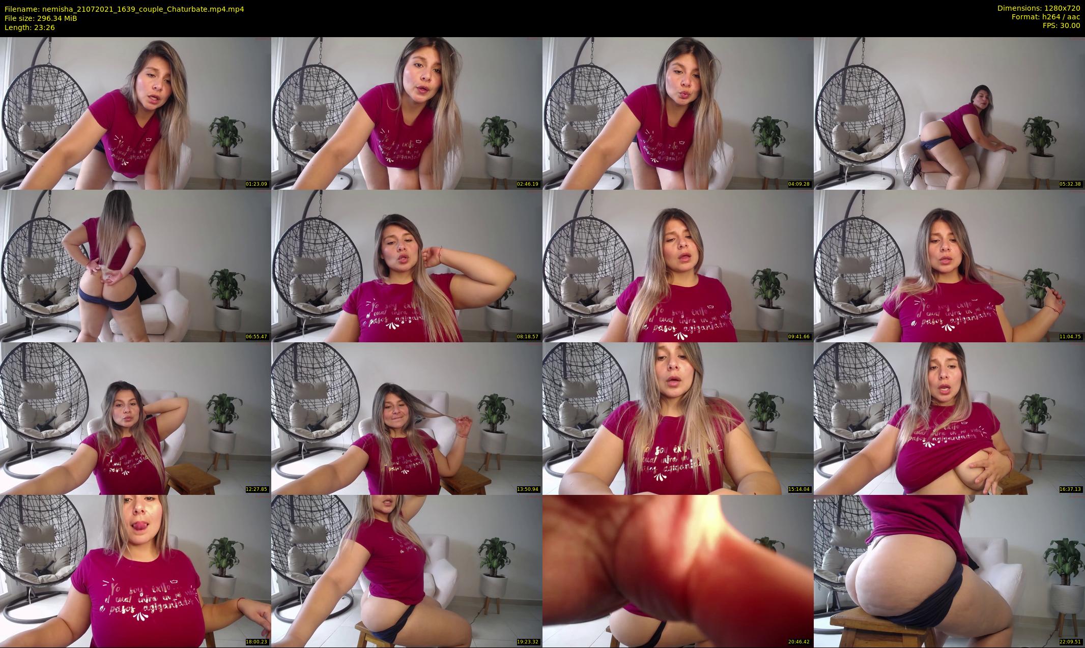 nemisha — 24 minute Chaturbate female cam show recording, 720p, Jul 21, 2021