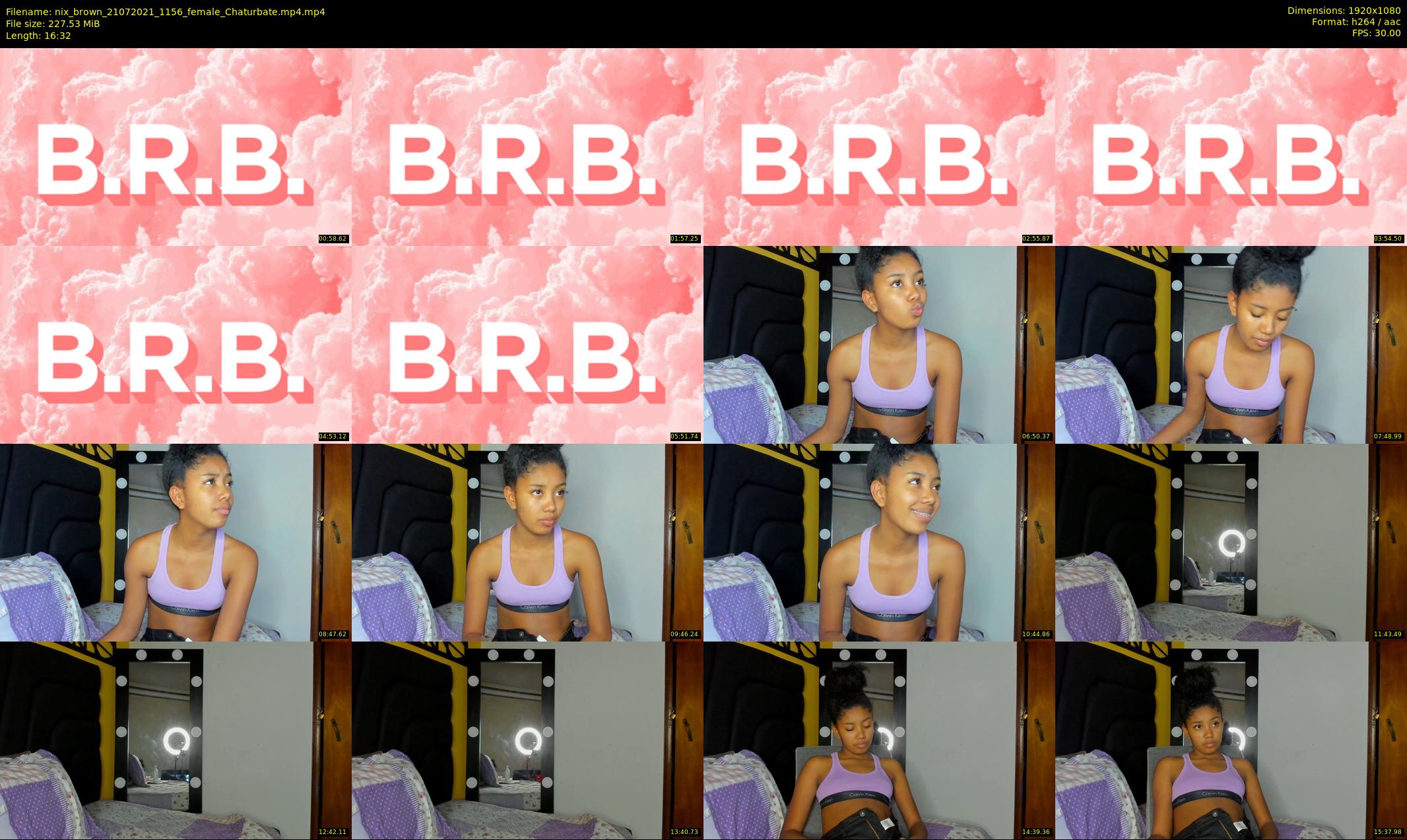 nix_brown — 17 minute Chaturbate female cam show recording, 1080p, Jul 21, 2021