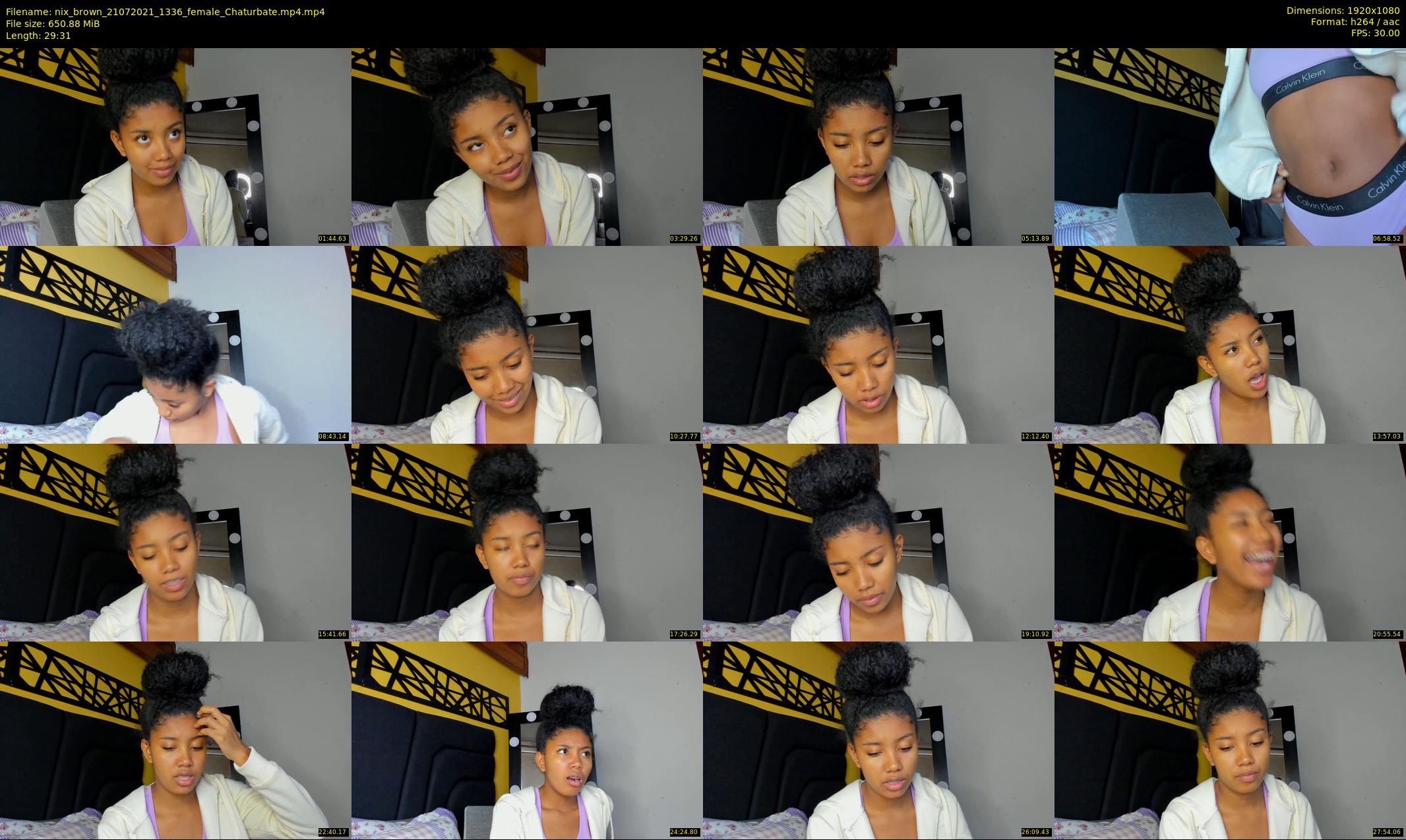nix_brown — 30 minute Chaturbate female cam show recording, 1080p, Jul 21, 2021