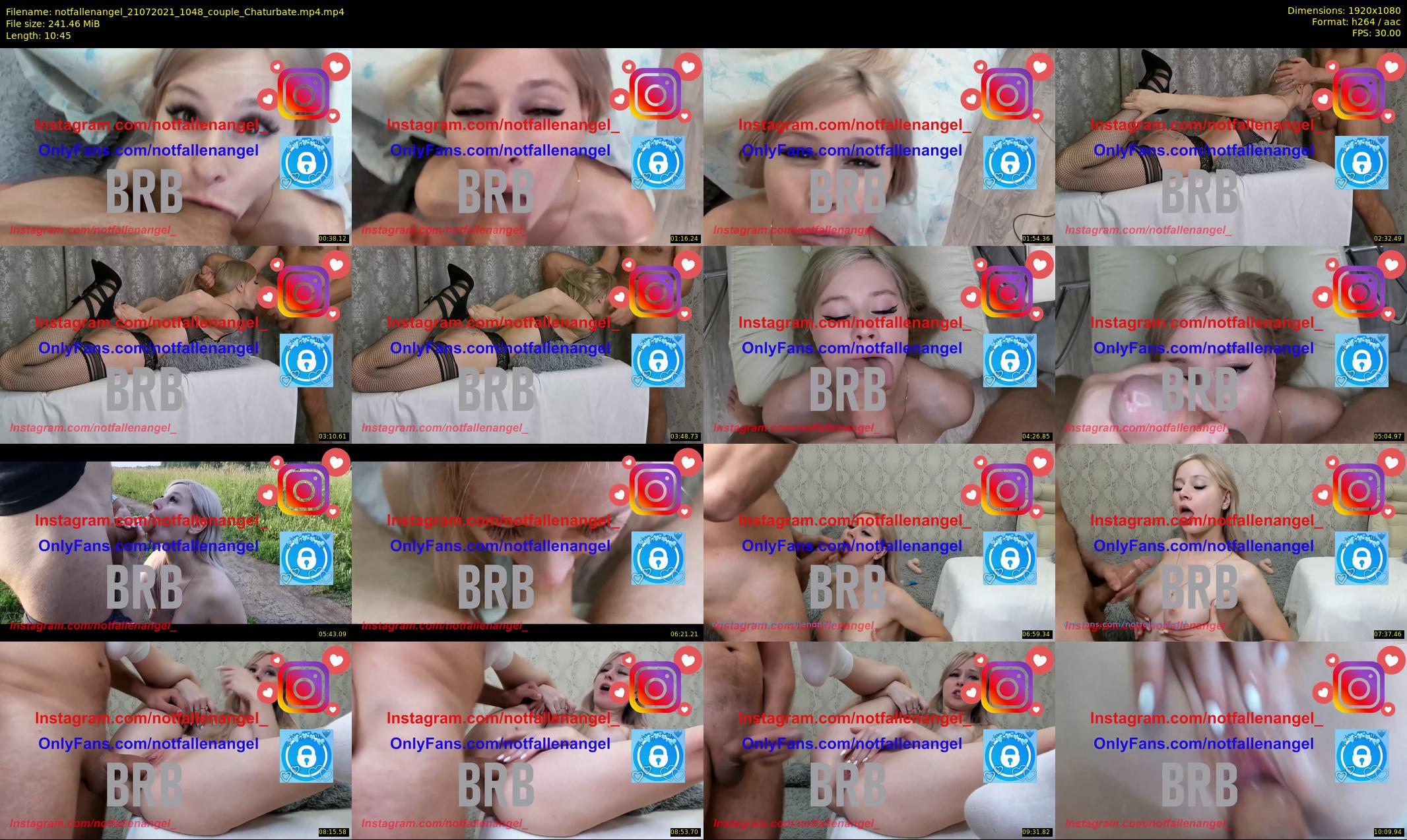 notfallenangel — 11 minute Chaturbate couple cam show recording, 1080p, Jul 21, 2021