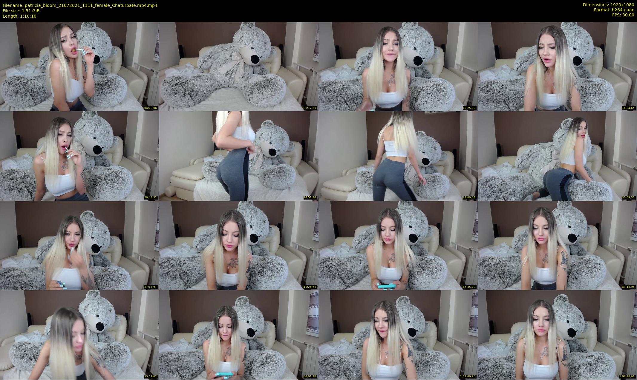 patricia_bloom — 71 minute Chaturbate female cam show recording, 1080p, Jul 21, 2021