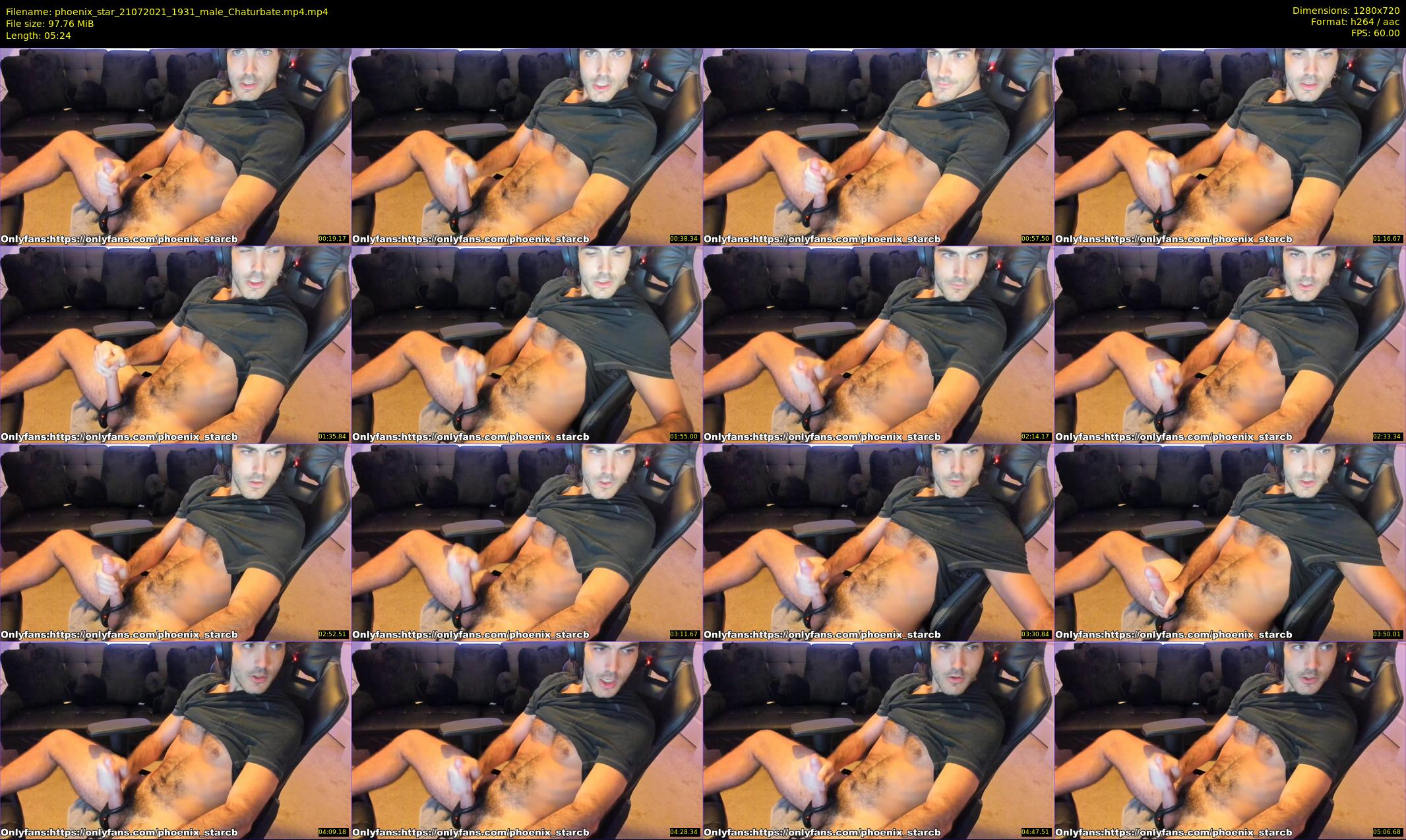 phoenix_star — 6 minute Chaturbate male cam show recording, 720p, Jul 21, 2021