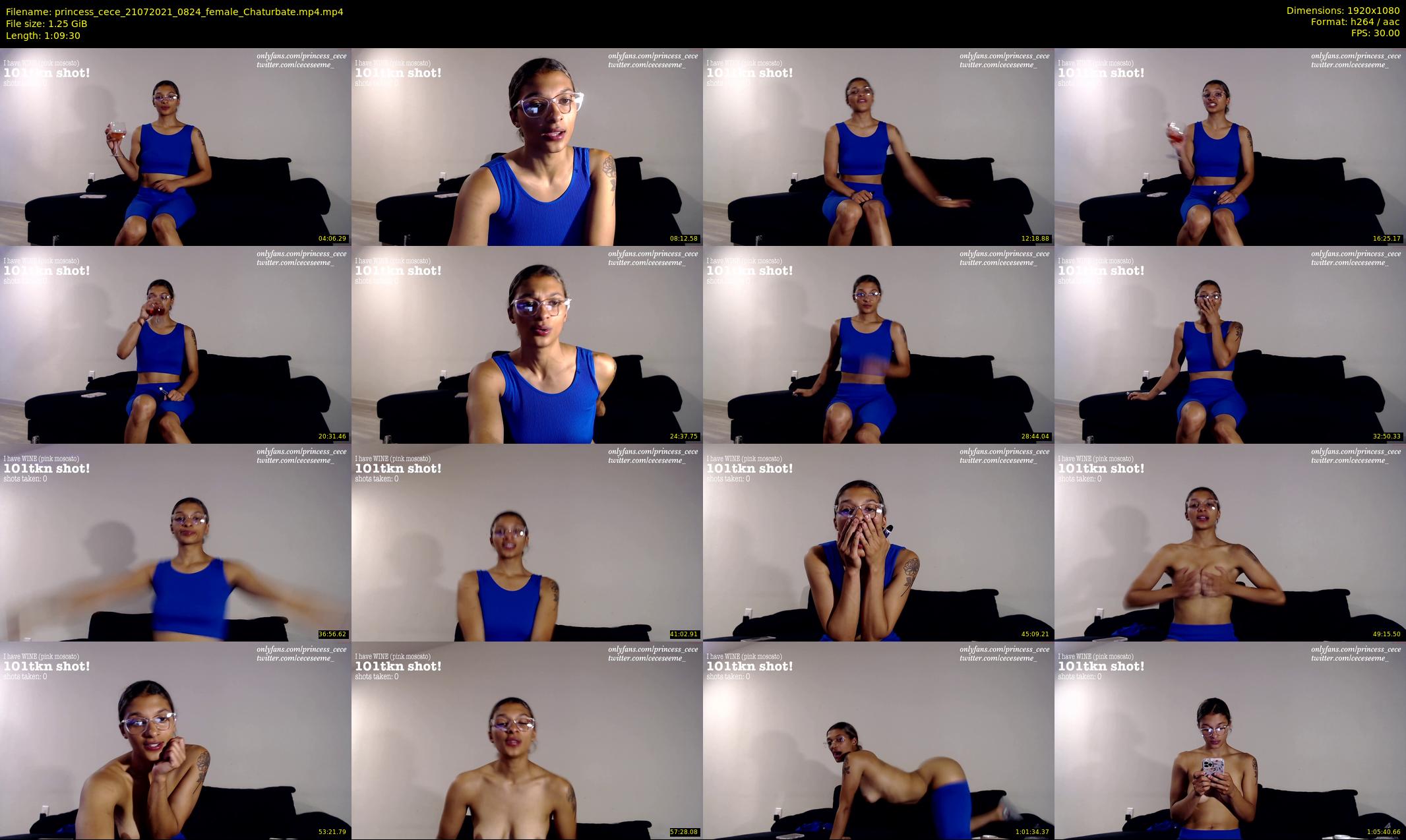 princess_cece — 70 minute Chaturbate female cam show recording, 1080p, Jul 21, 2021