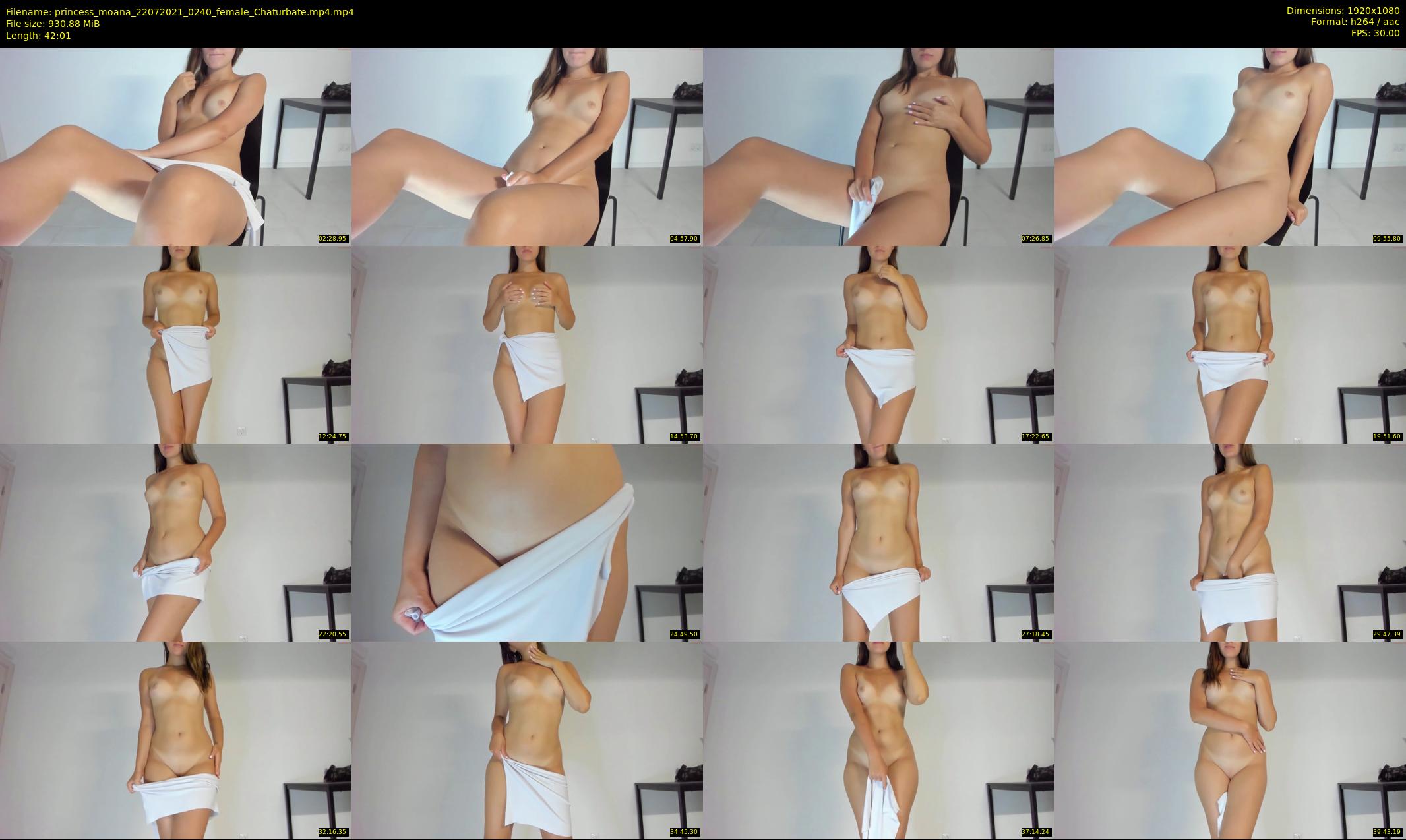 princess_moana — 43 minute Chaturbate female cam show recording, 1080p, Jul 22, 2021