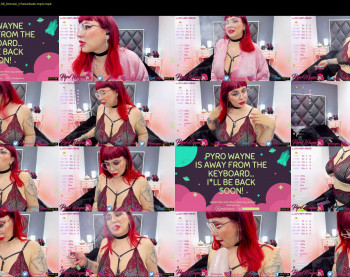 pyrowayne — 74 minute Chaturbate female cam show recording, 1080p, Jul 22, 2021