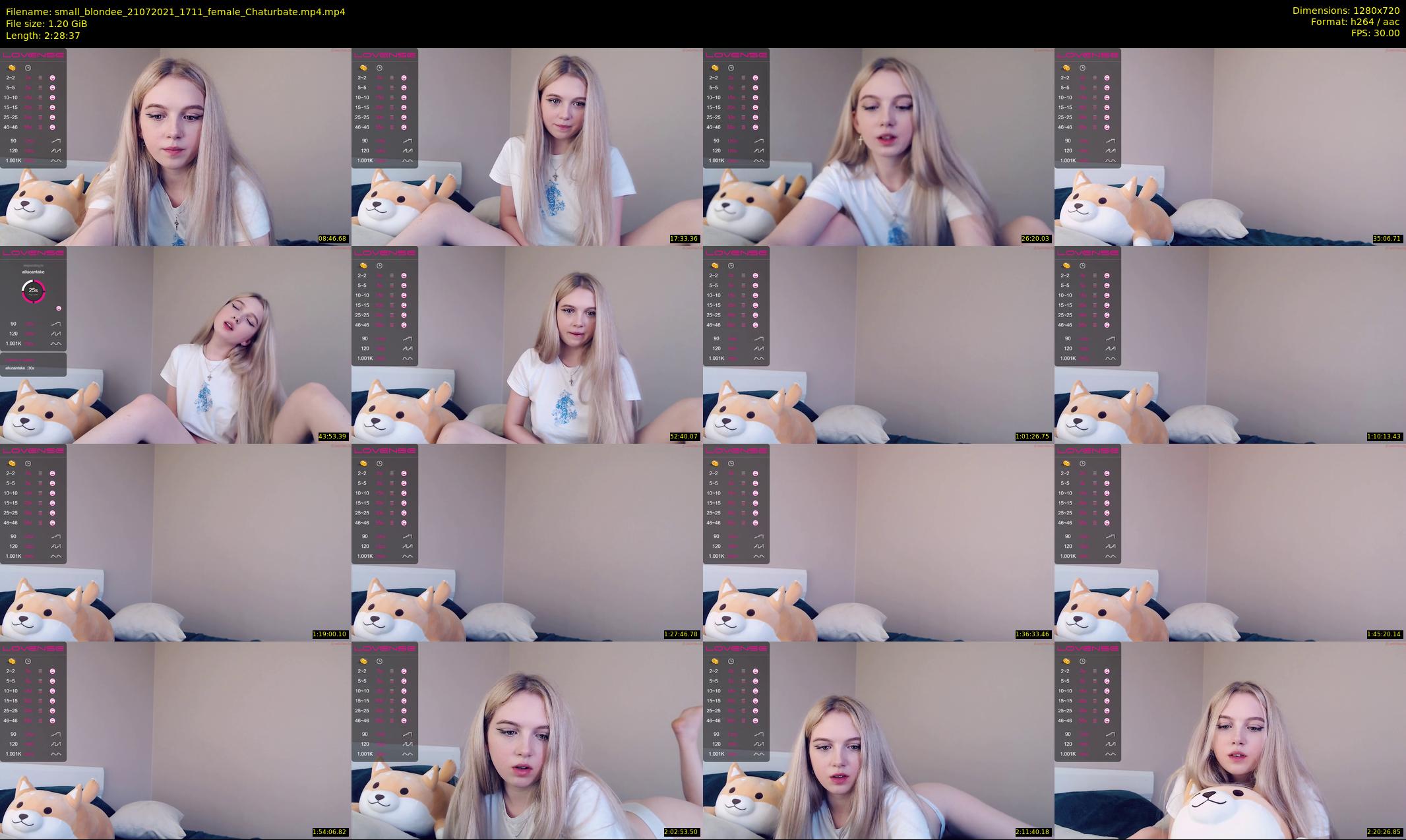 small_blondee — 149 minute Chaturbate female cam show recording, 720p, Jul 21, 2021
