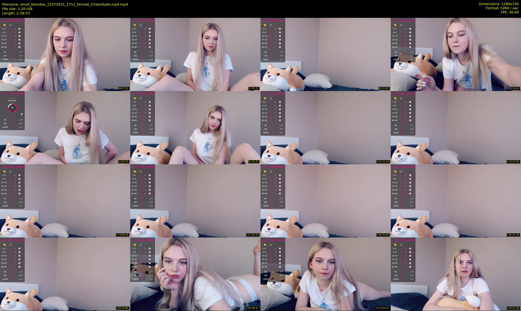 small_blondee — 149 minute Chaturbate female cam show recording, 720p, Jul 21, 2021