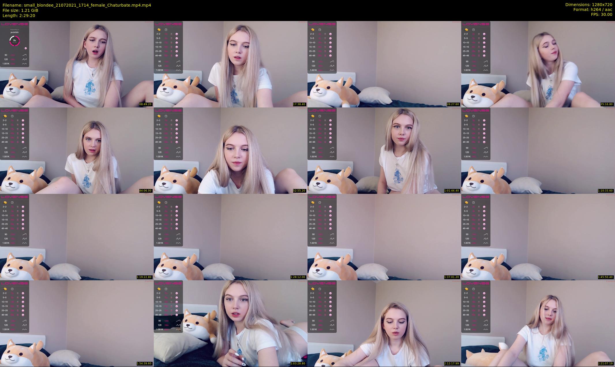 small_blondee — 150 minute Chaturbate female cam show recording, 720p, Jul 21, 2021