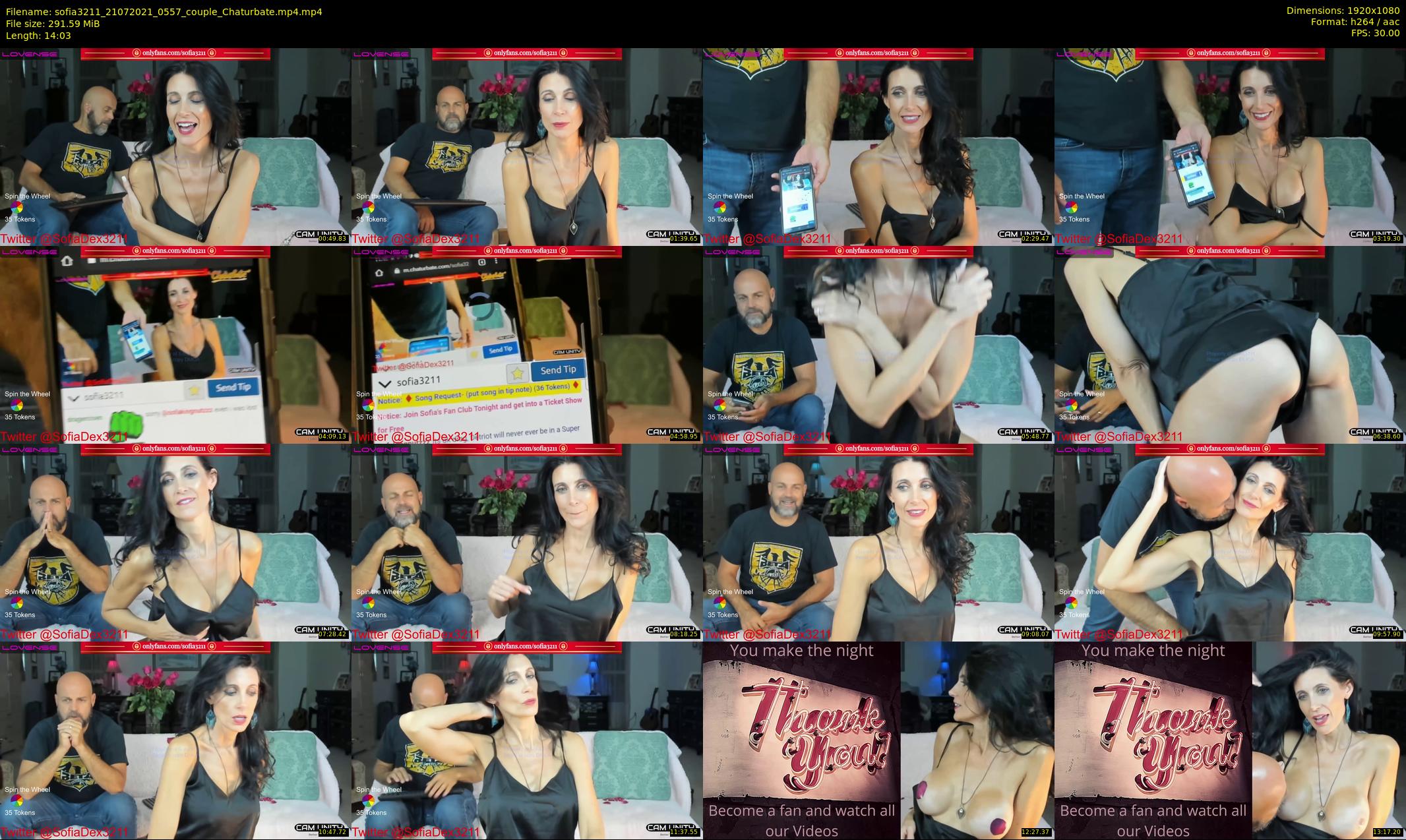 sofia3211 — 15 minute Chaturbate couple cam show recording, 1080p, Jul 21, 2021