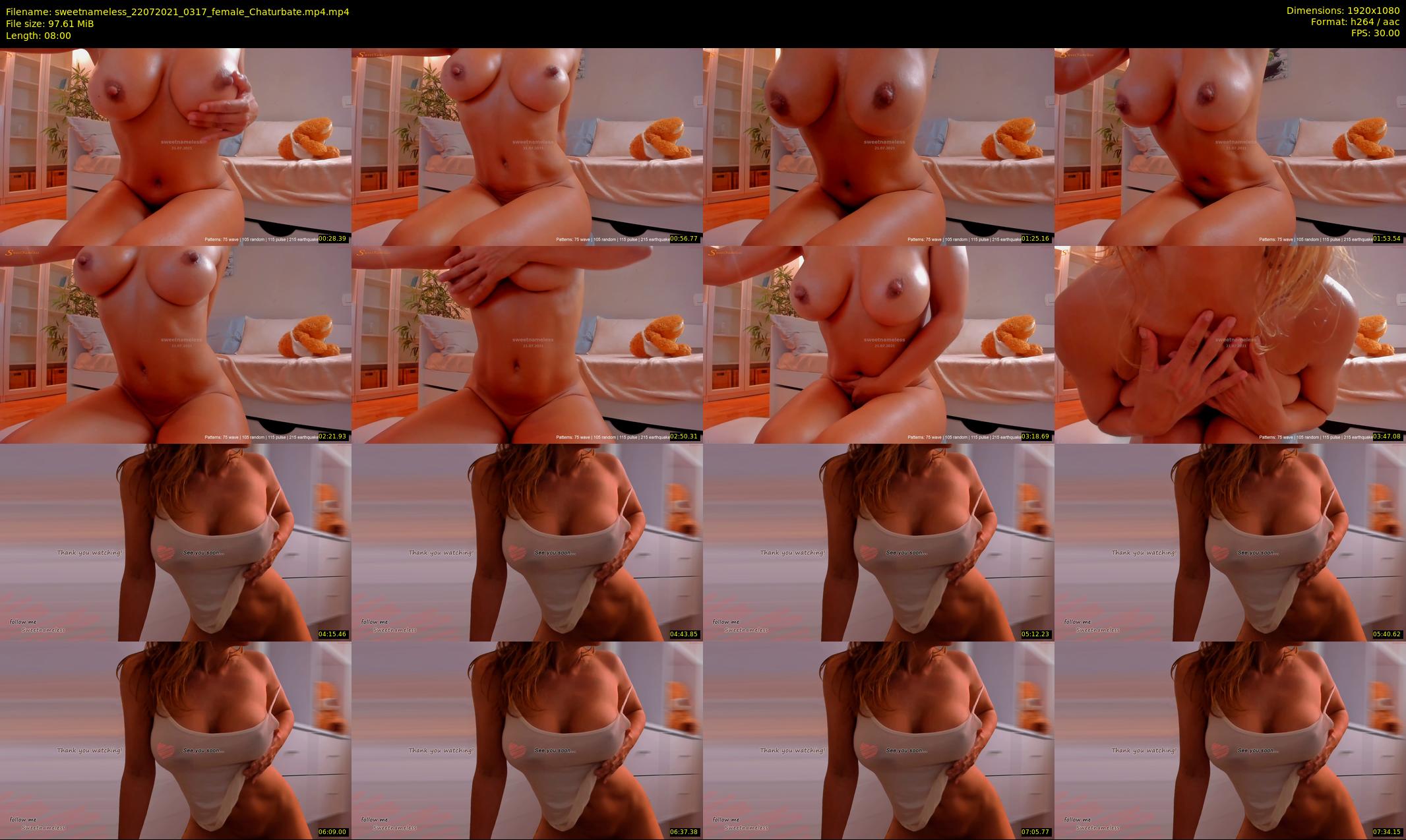 sweetnameless — 8 minute Chaturbate couple cam show recording, 1080p, Jul 22, 2021