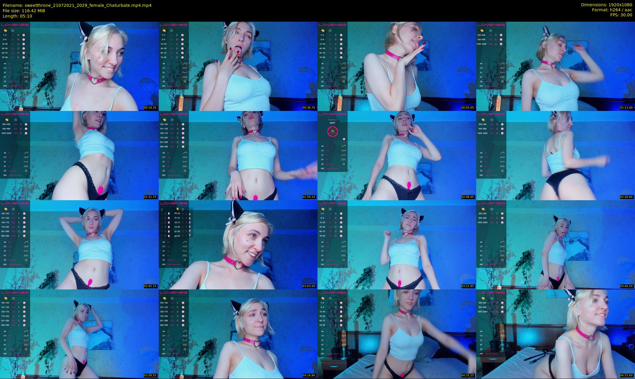 sweetthrone — 6 minute Chaturbate couple cam show recording, 1080p, Jul 21, 2021