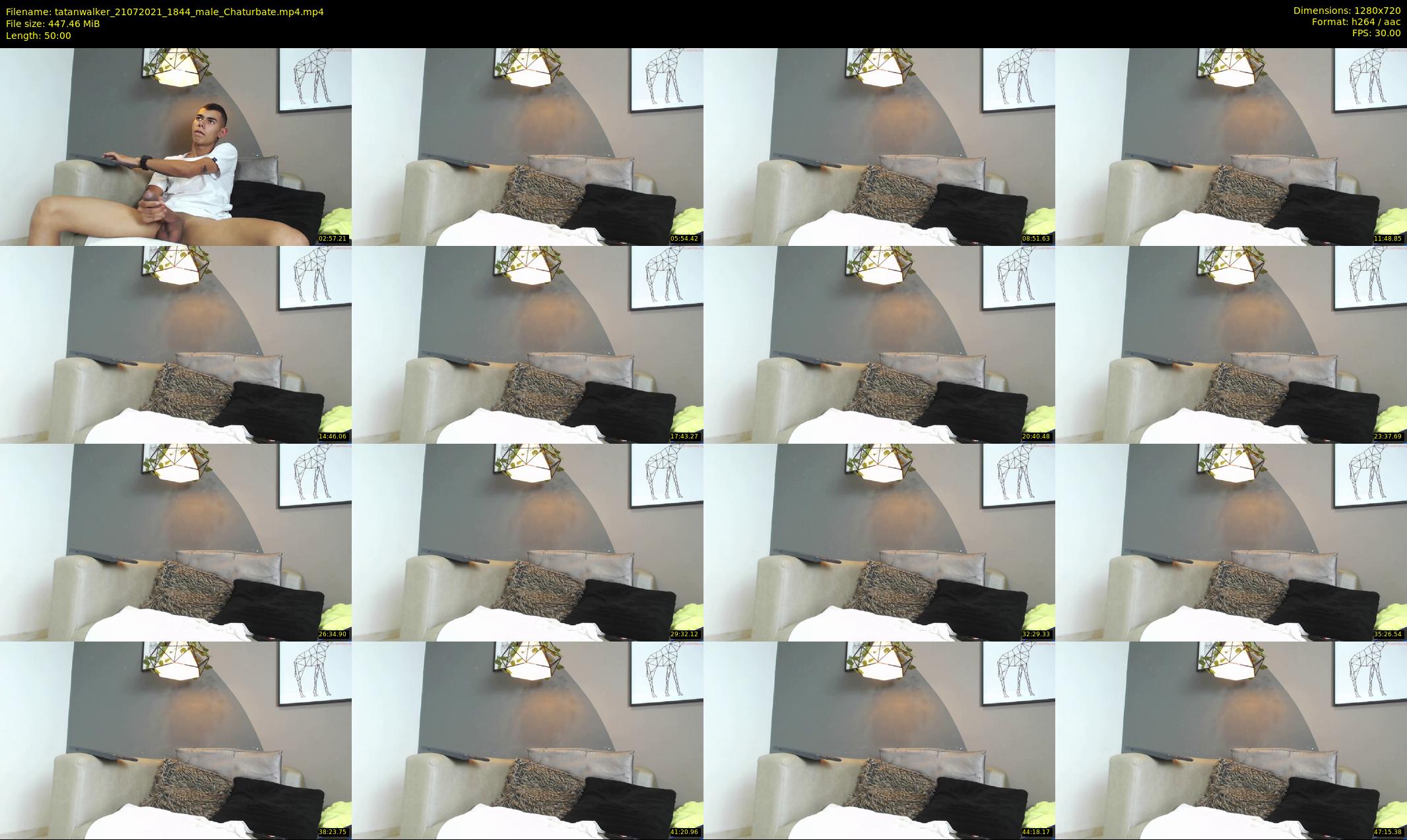 tatanwalker — 50 minute Chaturbate male cam show recording, 720p, Jul 21, 2021