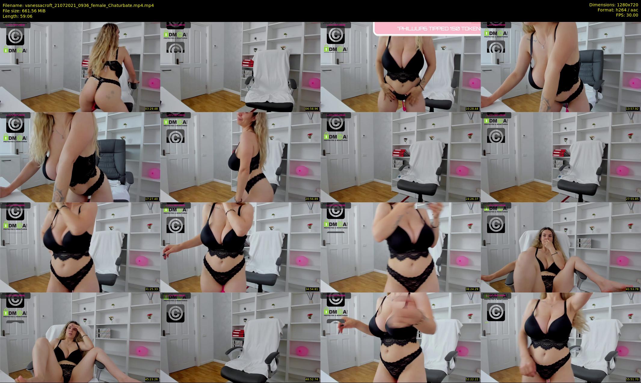 vanessacroft — 60 minute Chaturbate female cam show recording, 720p, Jul 21, 2021