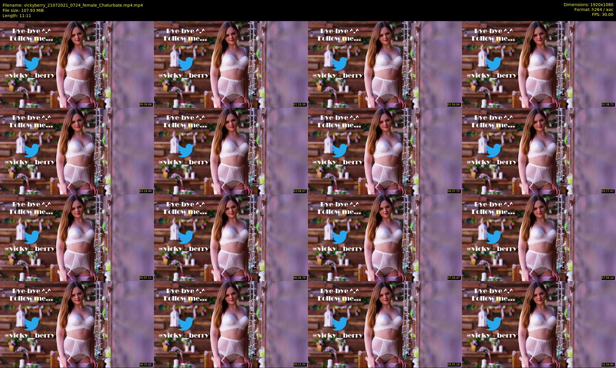 vickyberry — 12 minute Chaturbate female cam show recording, 1080p, Jul 21, 2021