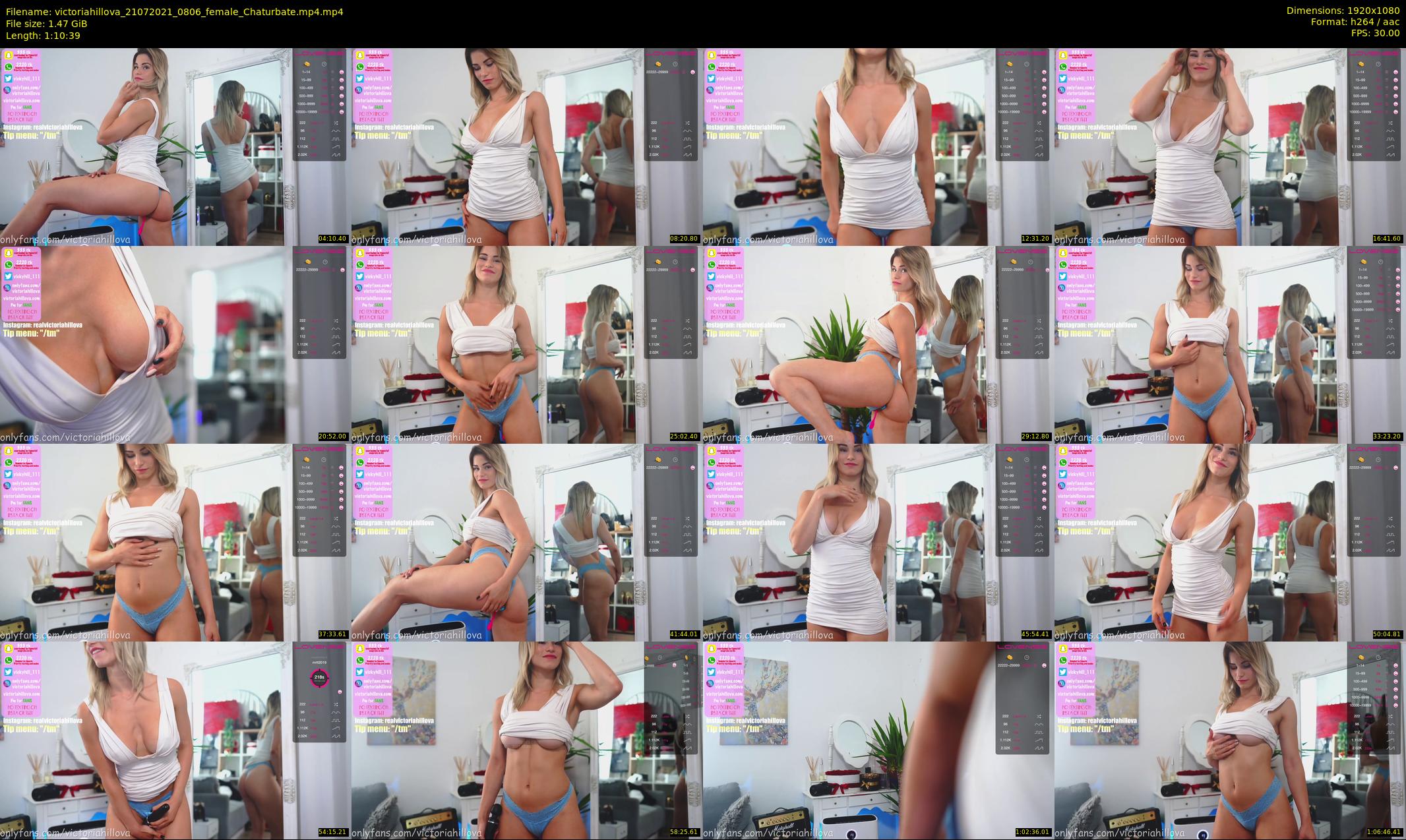 victoriahillova — 71 minute Chaturbate female cam show recording, 1080p, Jul 21, 2021