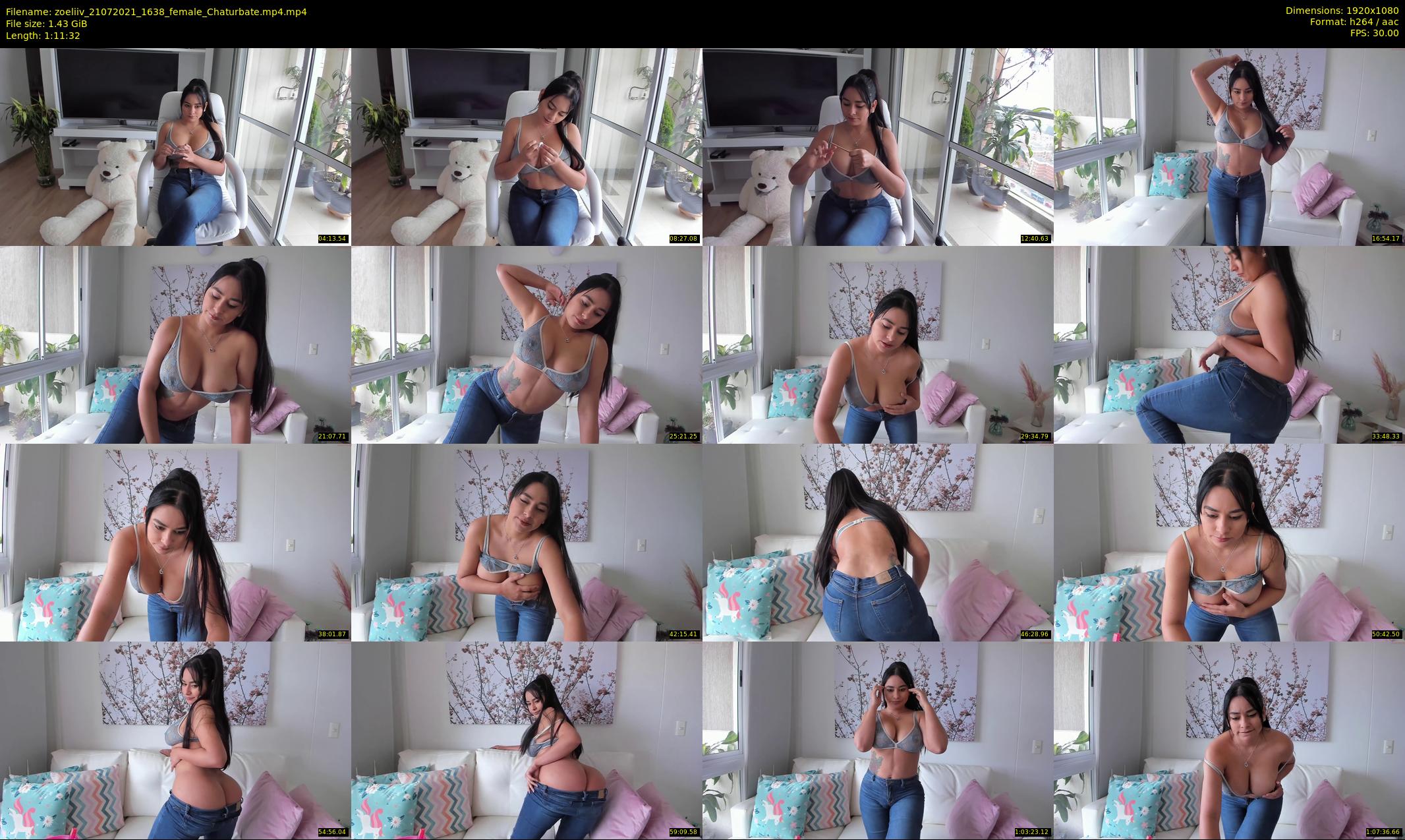 zoeliiv — 72 minute Chaturbate female cam show recording, 1080p, Jul 21, 2021