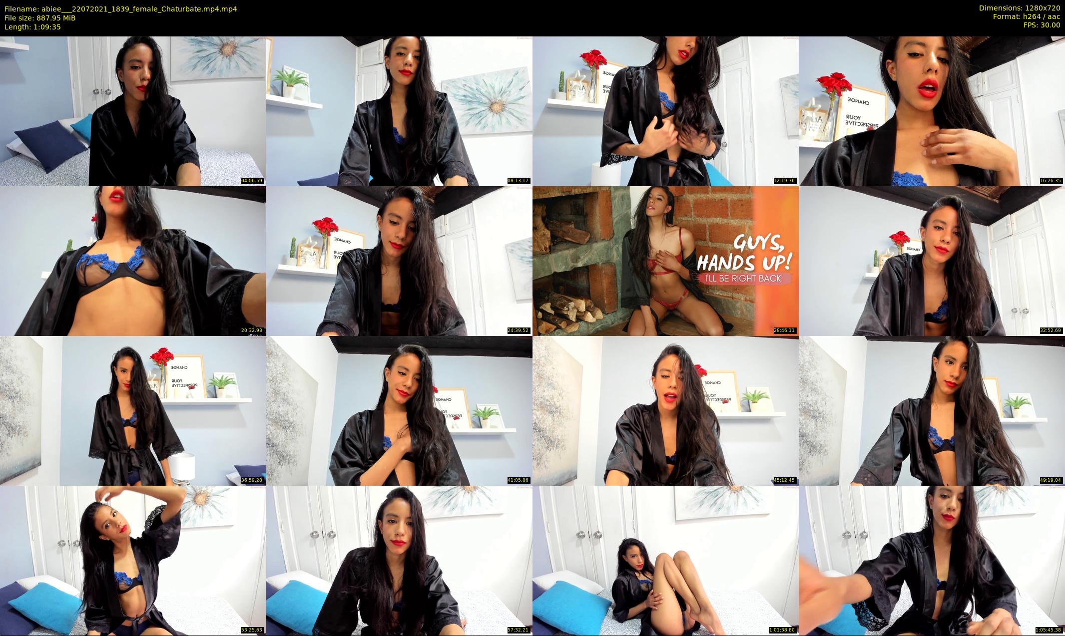 abiee__ — 70 minute Chaturbate female cam show recording, 720p, Jul 22, 2021