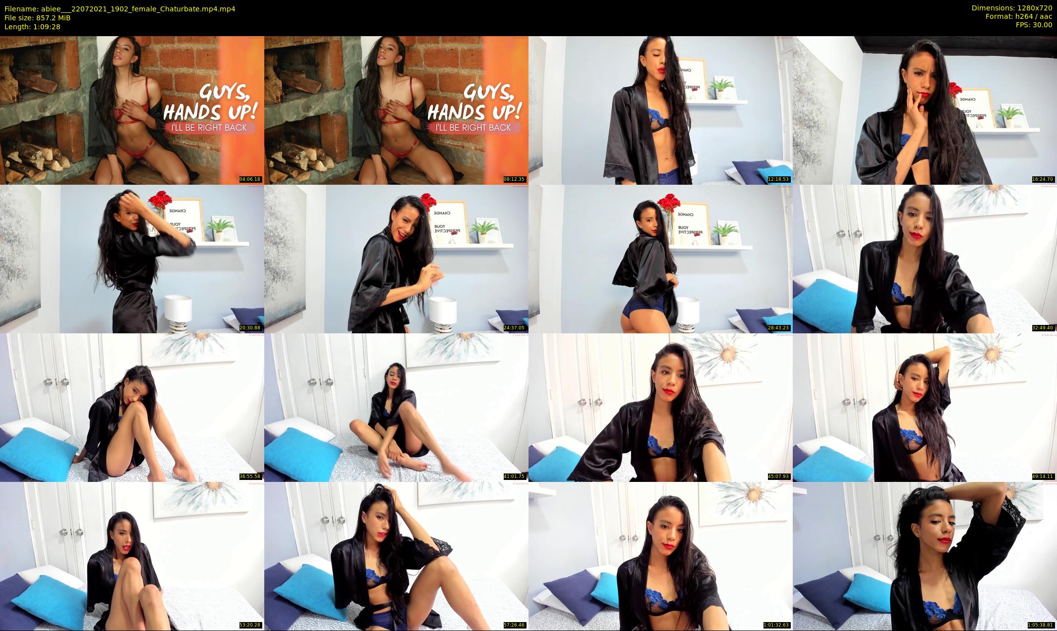 abiee__ — 70 minute Chaturbate female cam show recording, 720p, Jul 22, 2021