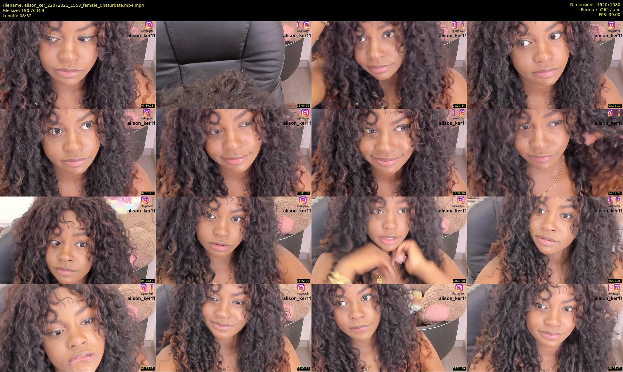 alison_ker — 9 minute Chaturbate female cam show recording, 1080p, Jul 22, 2021