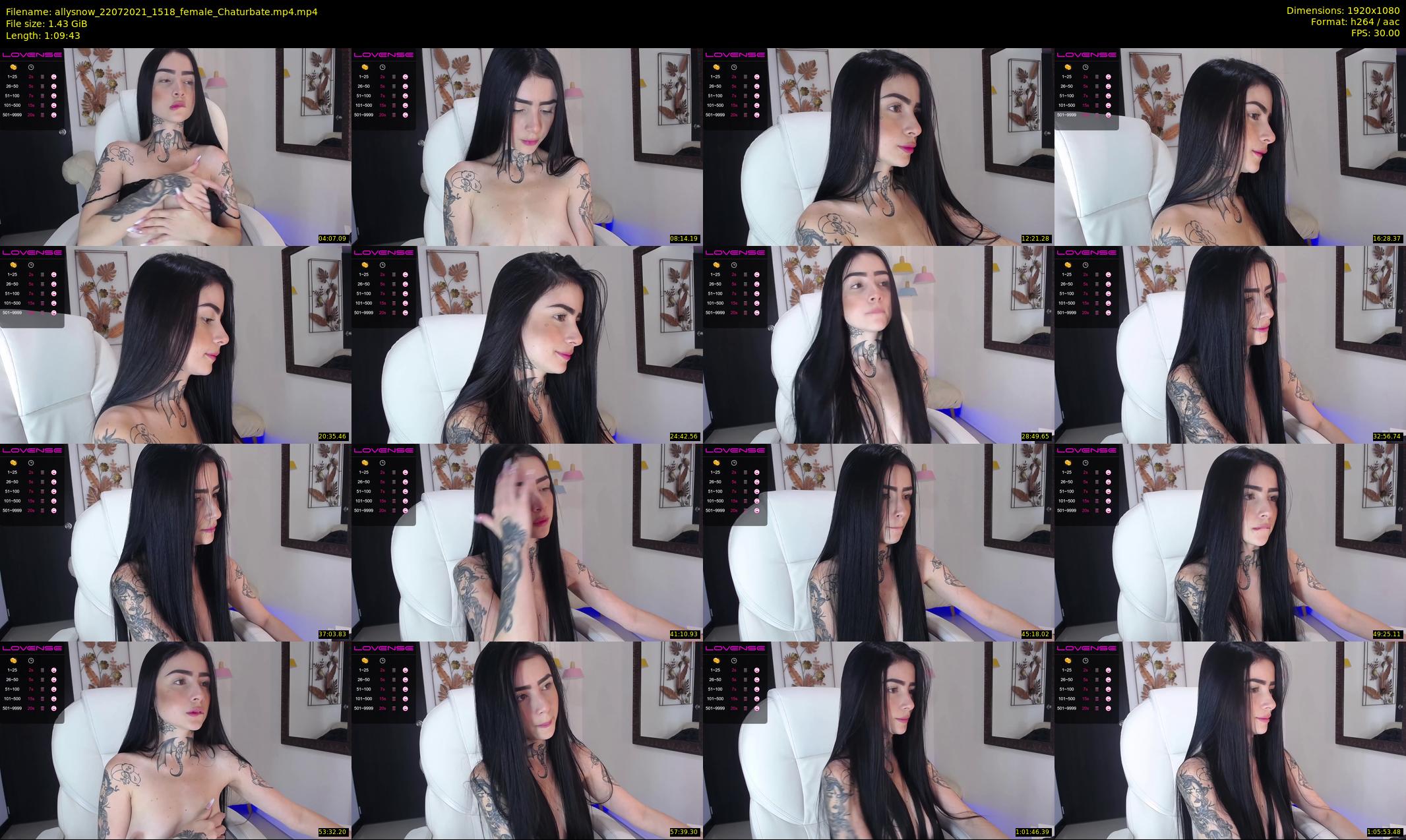 allysnow — 70 minute Chaturbate female cam show recording, 1080p, Jul 22, 2021