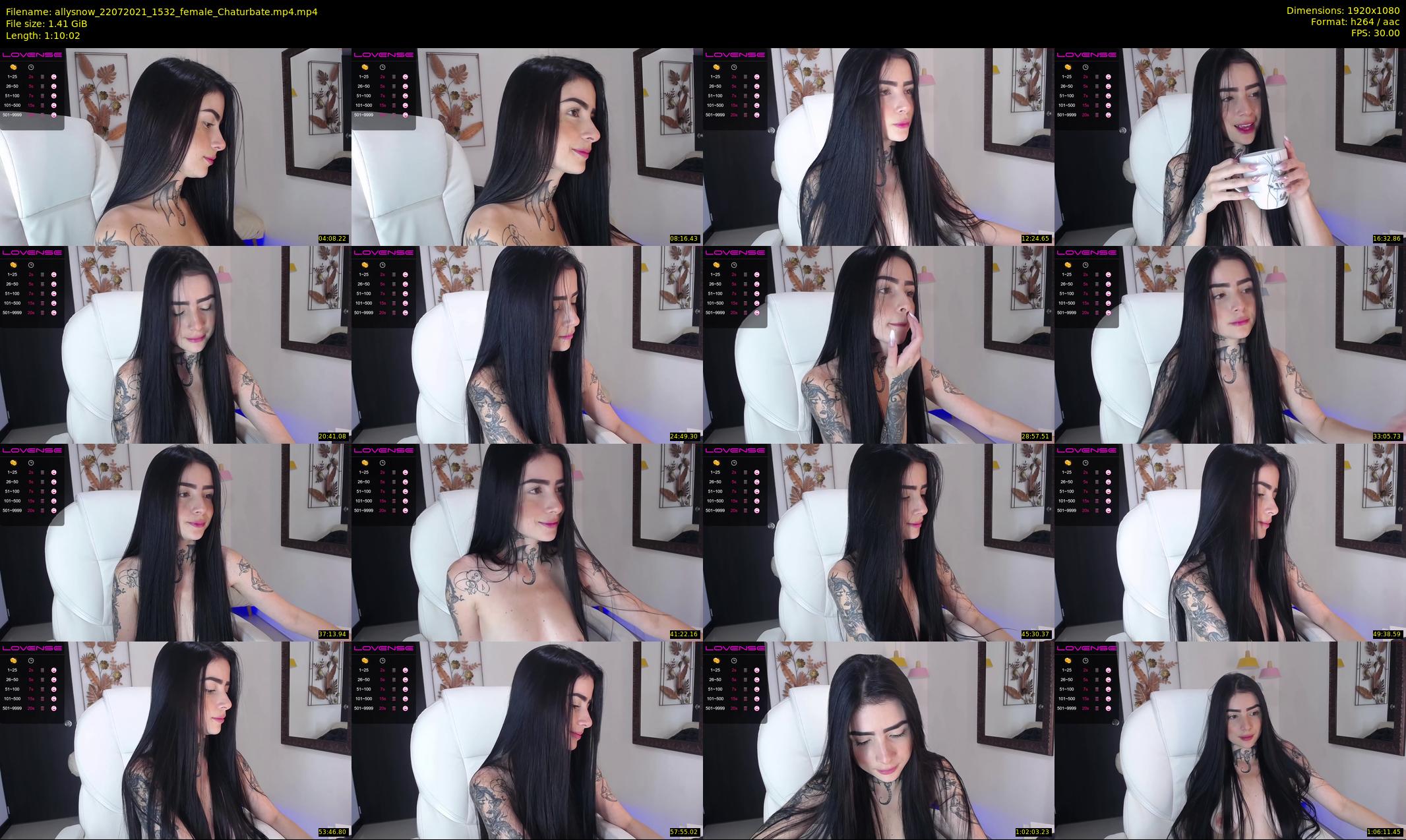 allysnow — 71 minute Chaturbate female cam show recording, 1080p, Jul 22, 2021
