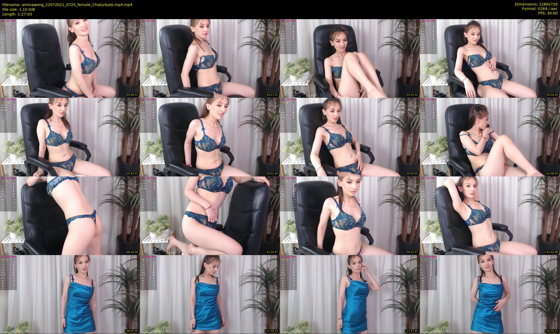 aminawong — 88 minute Chaturbate female cam show recording, 720p, Jul 22, 2021