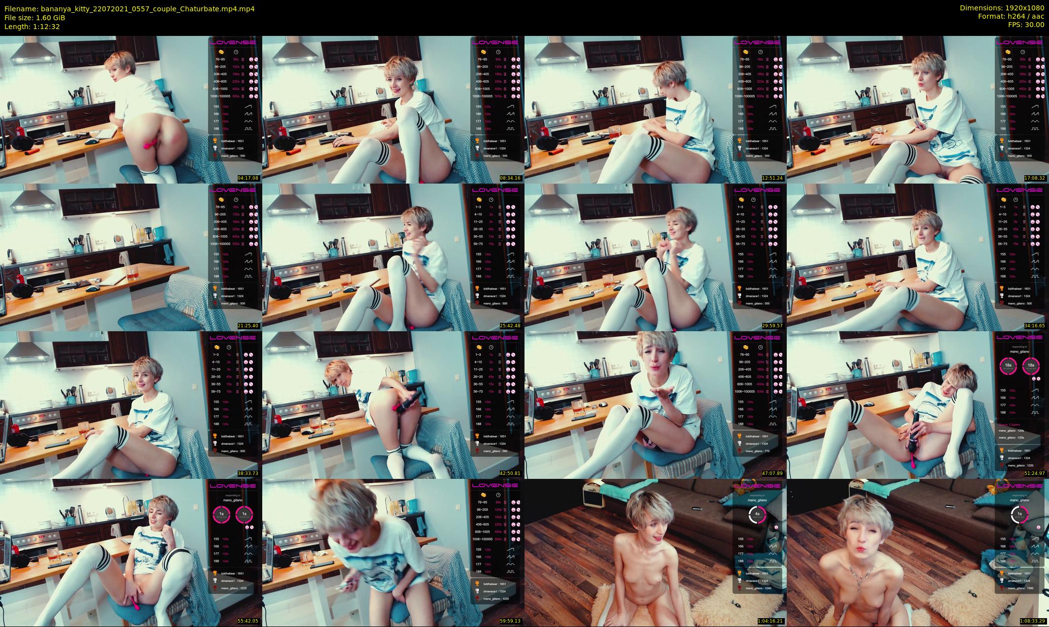 bananya_kitty — 73 minute Chaturbate couple cam show recording, 1080p, Jul 22, 2021