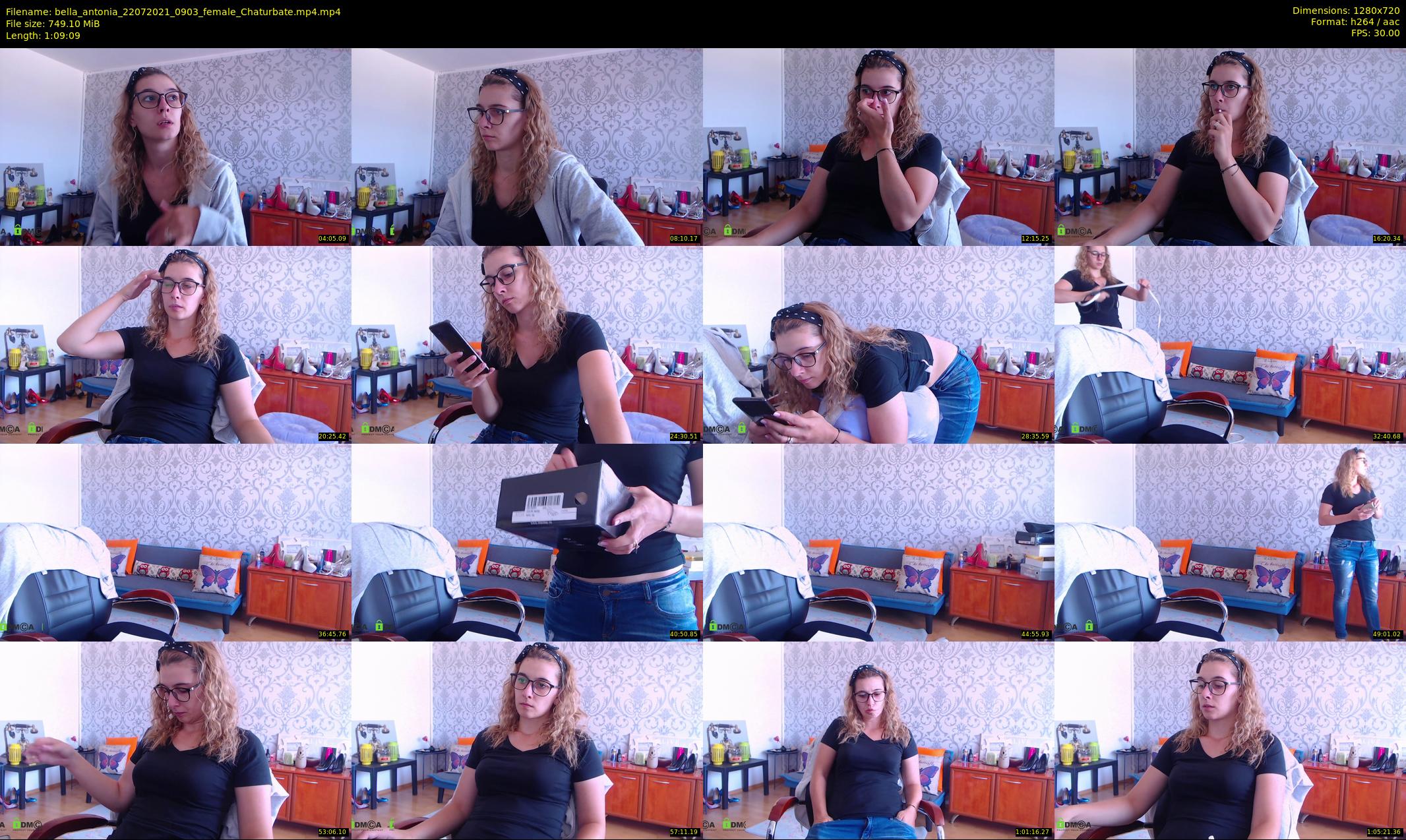 bella_antonia — 70 minute Chaturbate female cam show recording, 720p, Jul 22, 2021