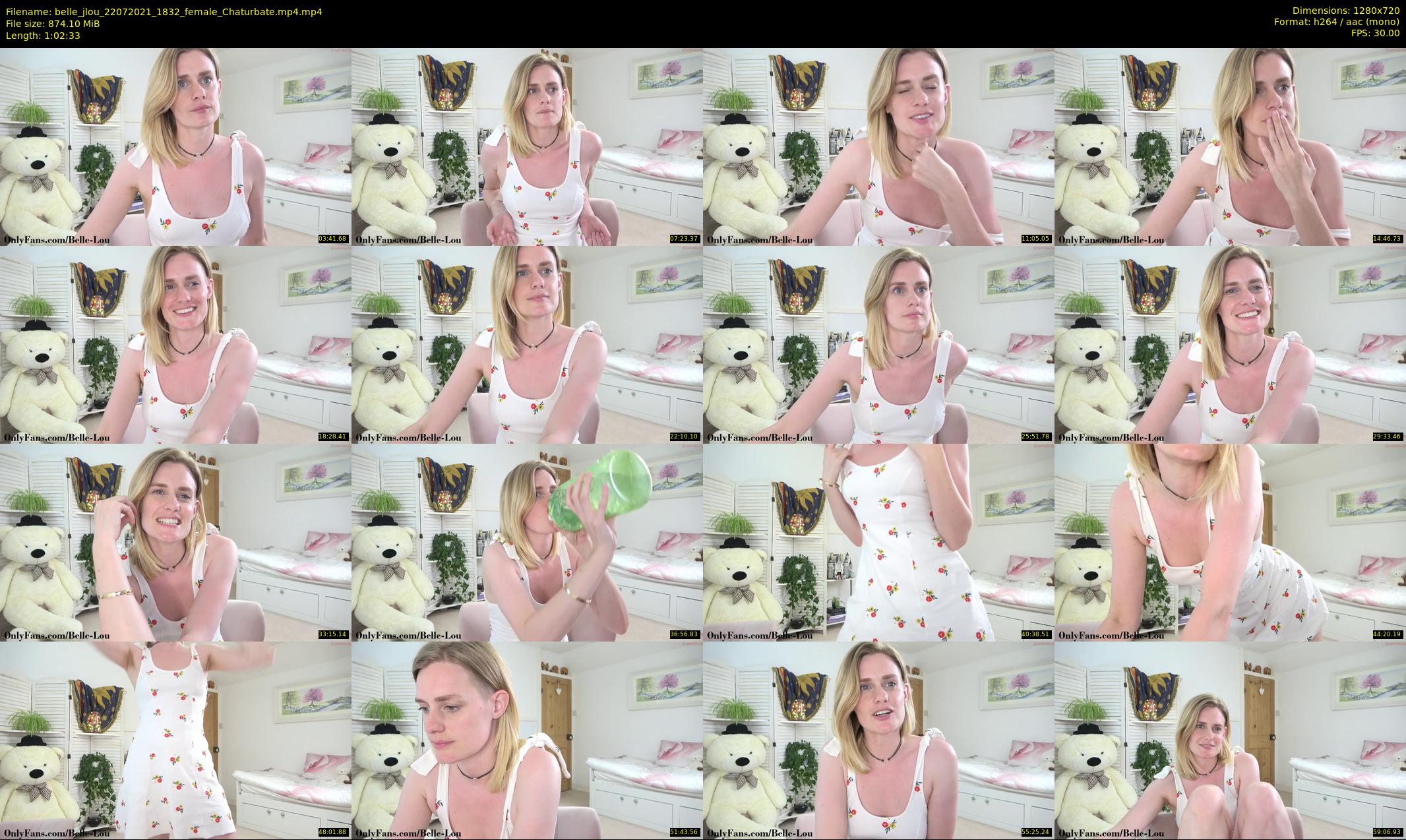 belle_jlou — 63 minute Chaturbate female cam show recording, 720p, Jul 22, 2021