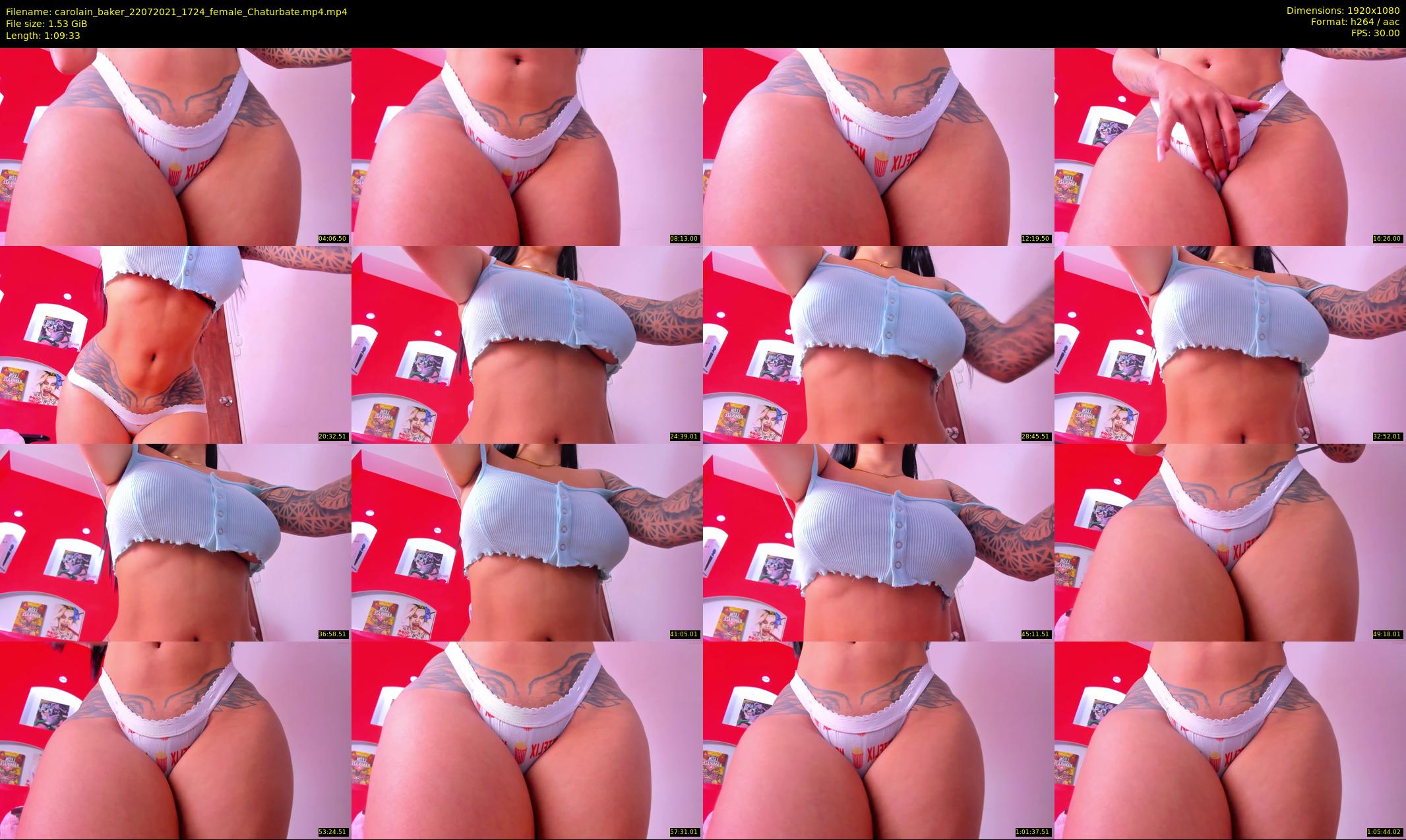 carolain_baker — 70 minute Chaturbate female cam show recording, 1080p, Jul 22, 2021