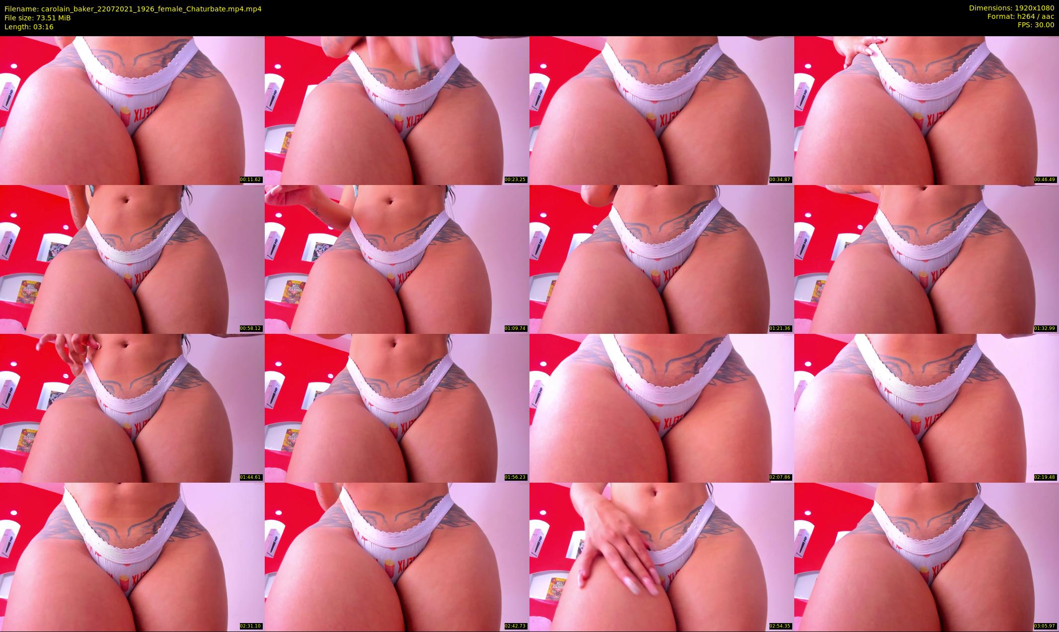 carolain_baker — 4 minute Chaturbate female cam show recording, 1080p, Jul 22, 2021