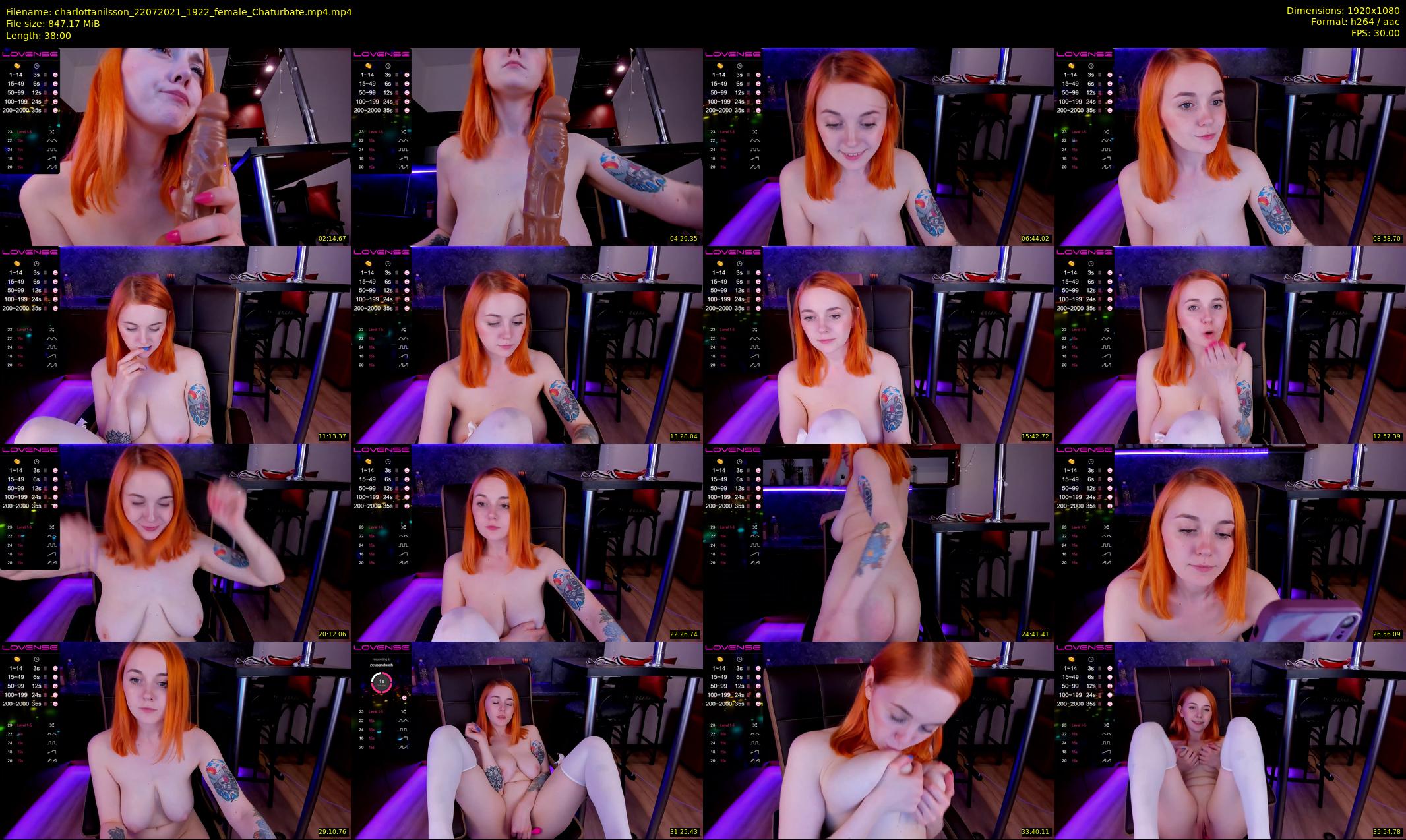 charlottanilsson — 38 minute Chaturbate female cam show recording, 1080p, Jul 22, 2021